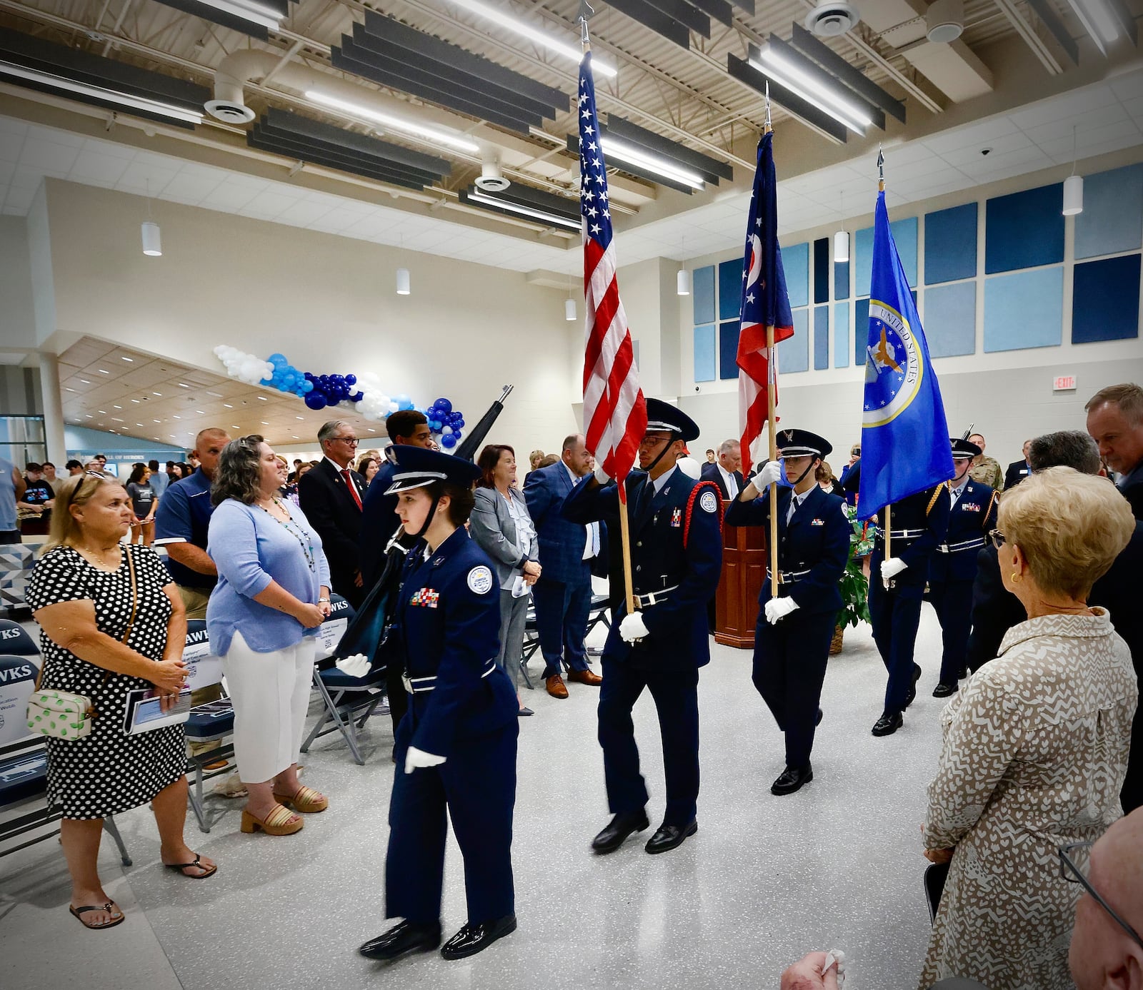 Hundreds of people attended the ribbon cutting ceremony and open house of the new Fairborn High School, Wednesday, July 17, 2024. MARSHALL GORBY\STAFF