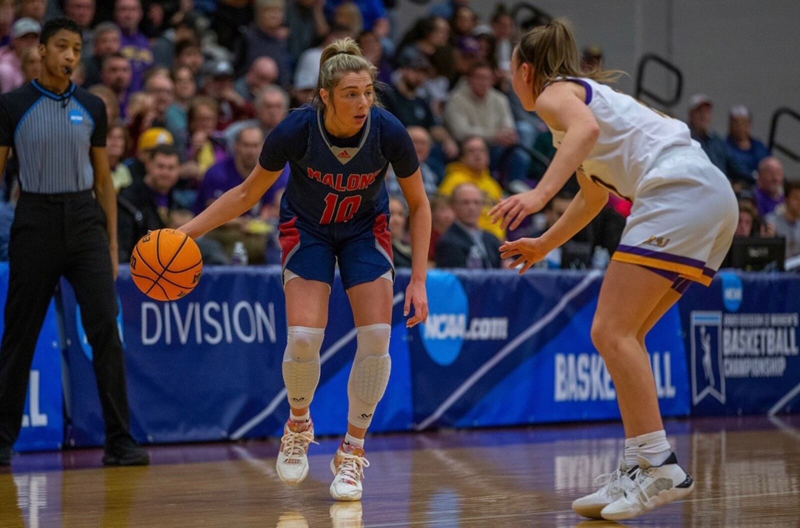 Alexis Hutchinson, a Centerville High grad – starred at Malone University, where she was used as a defensive specialist early in her career, but still scored 1,387 points in four seasons. The 5-foot-7 guard started her final 103 games at Malone and this season, as a grad transfer. She’ll play at Wright State. She’s one of five college transfers added to the Raiders’ roster this season. CONTRIBUTED