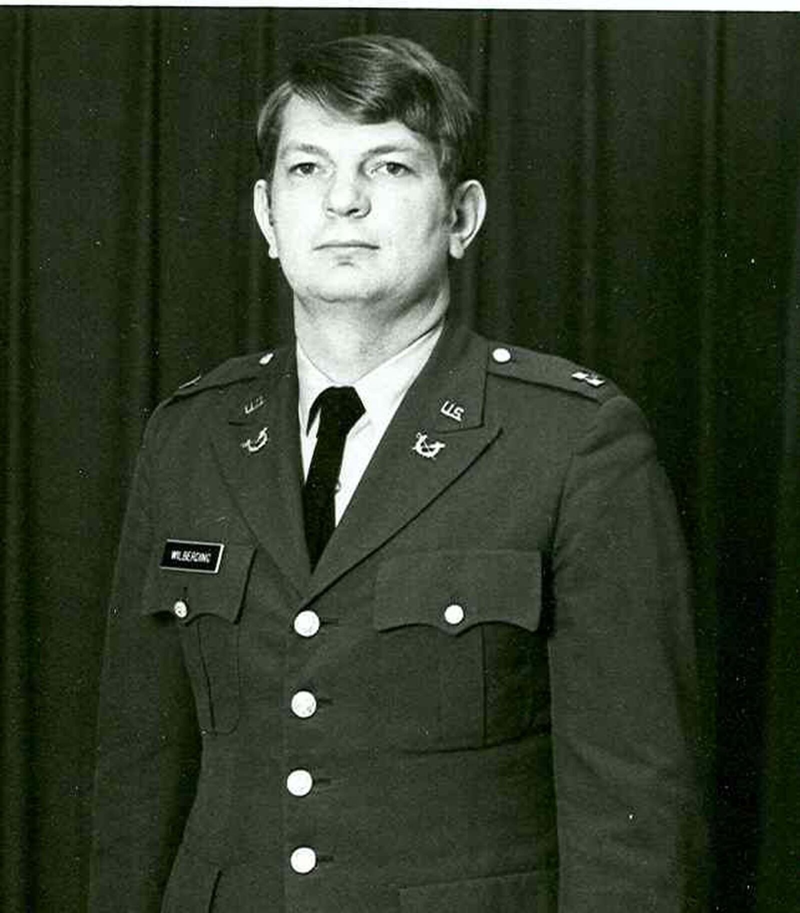 Merle Wilberding during his years as an Army JAG lawyer.