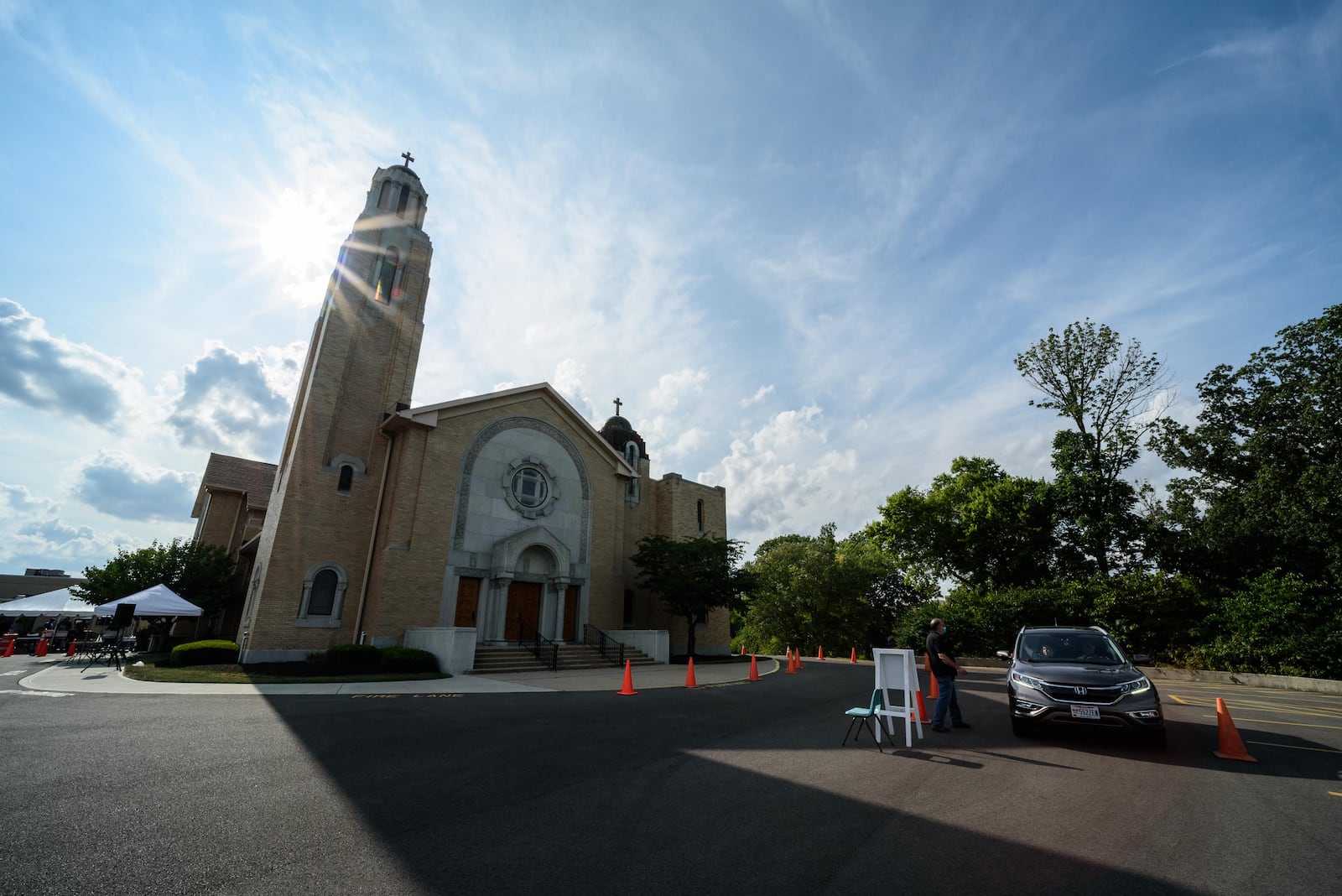 The 62nd Annual Dayton Greek Festival became the Greek Fest Express, a drive-thru only event featuring the signature foods of the festival due to COVID-19 restrictions for large gatherings. Held from Friday, September 11th through Sunday, September 13th, 2020 at the Annunciation Greek Orthodox Church in Dayton's Grafton Hill neighborhood, the drive-thru version of the festival was an overwhelming success. Here's a look at the drive-thru operation and gyro making process at the outdoor grilling area. TOM GILLIAM/CONTRIBUTING PHOTOGRAPHER