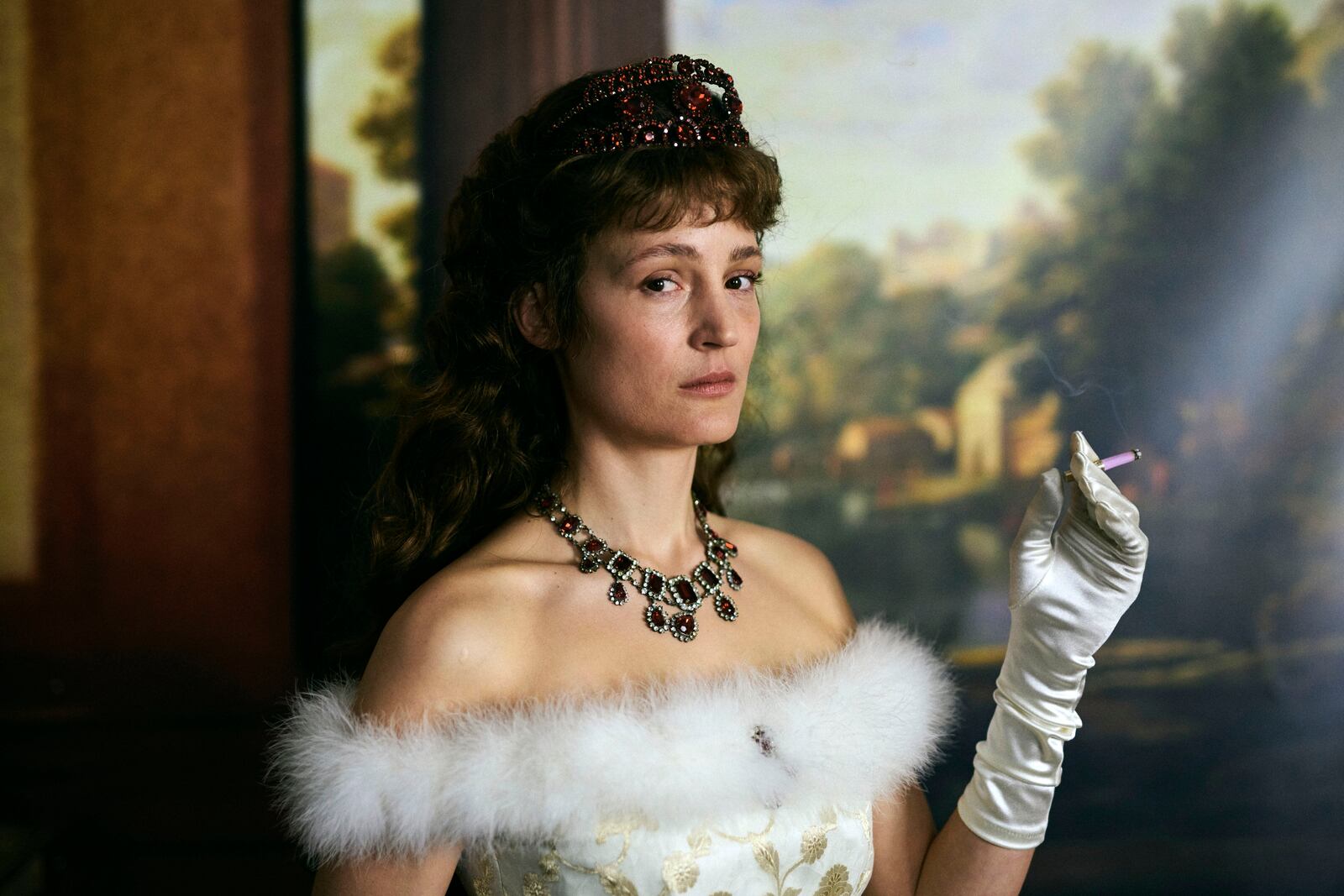 Vicky Krieps as Empress Elisabeth of Austria in “Corsage.” Krieps has also had standout performances in films such as "Phantom Thread," "Bergman Island" and M. Night Shyamalan's "Old." (Film AG Production/Album/TNS)