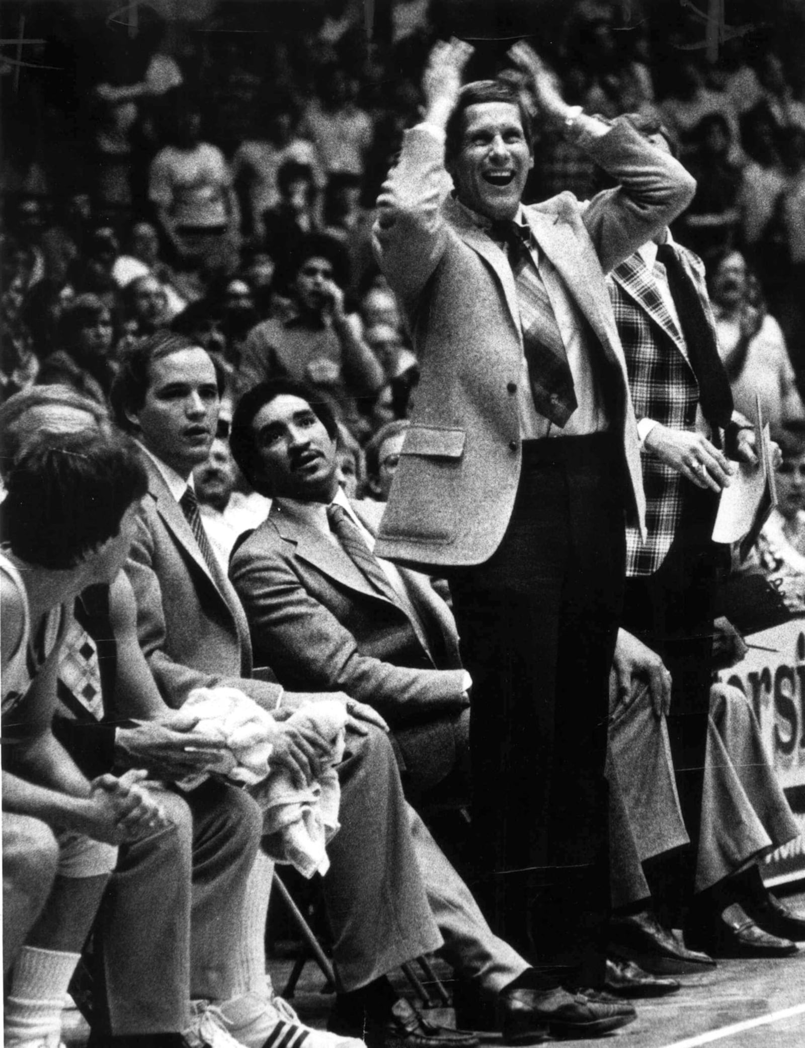 Dayton Flyers coach Don Donoher in 1981 at UD Arena. FILE PHOTO