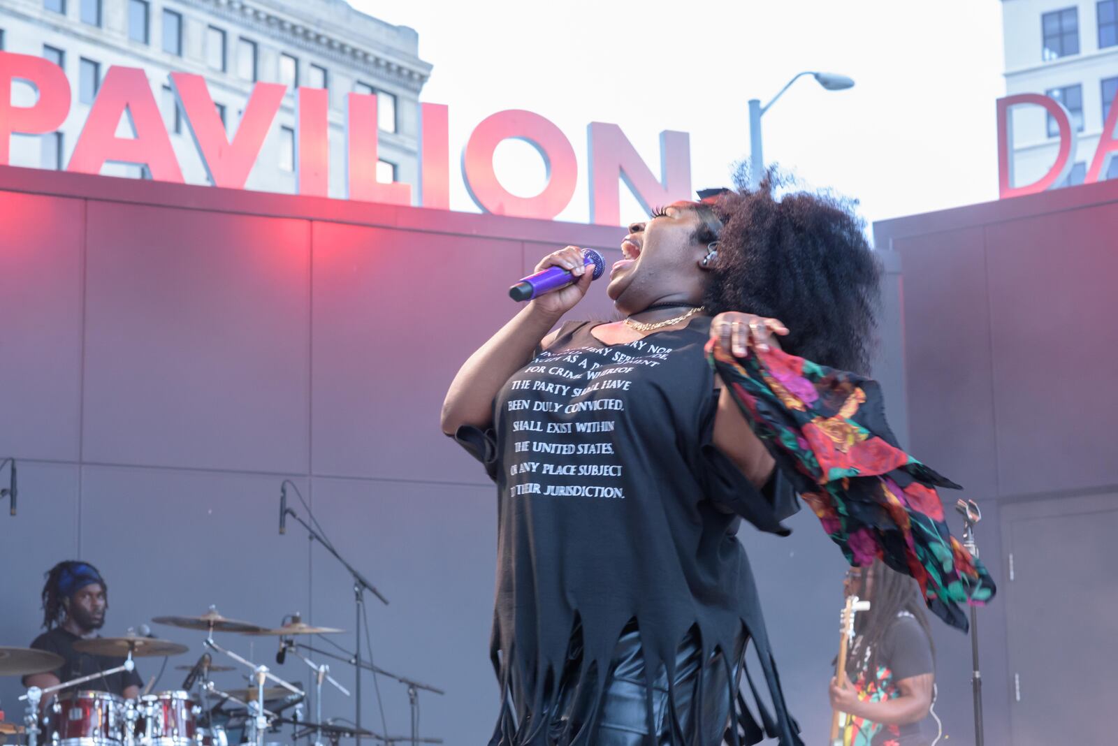 Tank and the Bangas, a New Orleans, Louisiana based R&B act headlined the Juneteenth Commemoration, Celebration and Community Concert at Levitt Pavilion in downtown Dayton on Saturday, June 19, 2021. The group won the 2017 NPR Tiny Desk Concert and were nominated for a Grammy in the 2020 Best New Artist category. Did we spot you there? TOM GILLIAM / CONTRIBUTING PHOTOGRAPHER