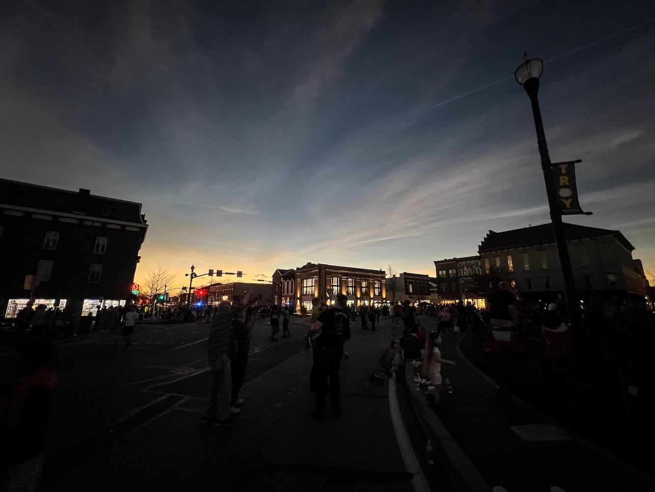 Eclipse on the Square total eclipse viewing party in Downtown Troy