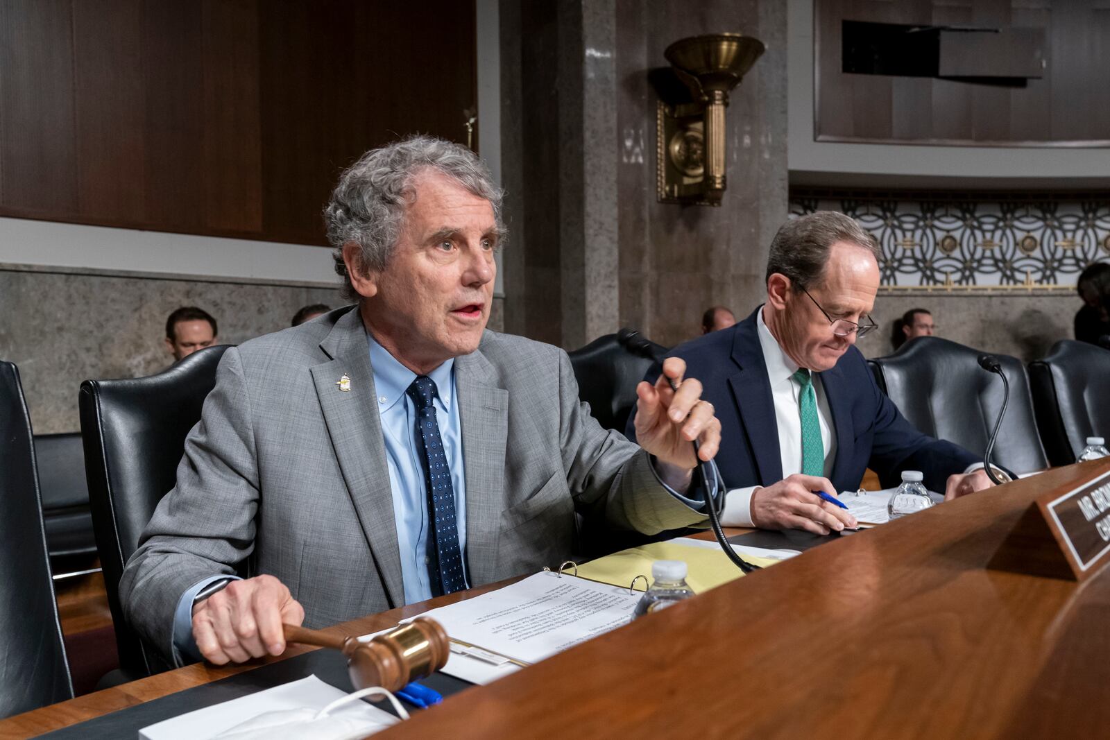 Sen. Sherrod Brown, D-Ohio, at the U.S. Capitol in Washington, Wednesday, Dec. 14, 2022. (AP Photo/J. Scott Applewhite)