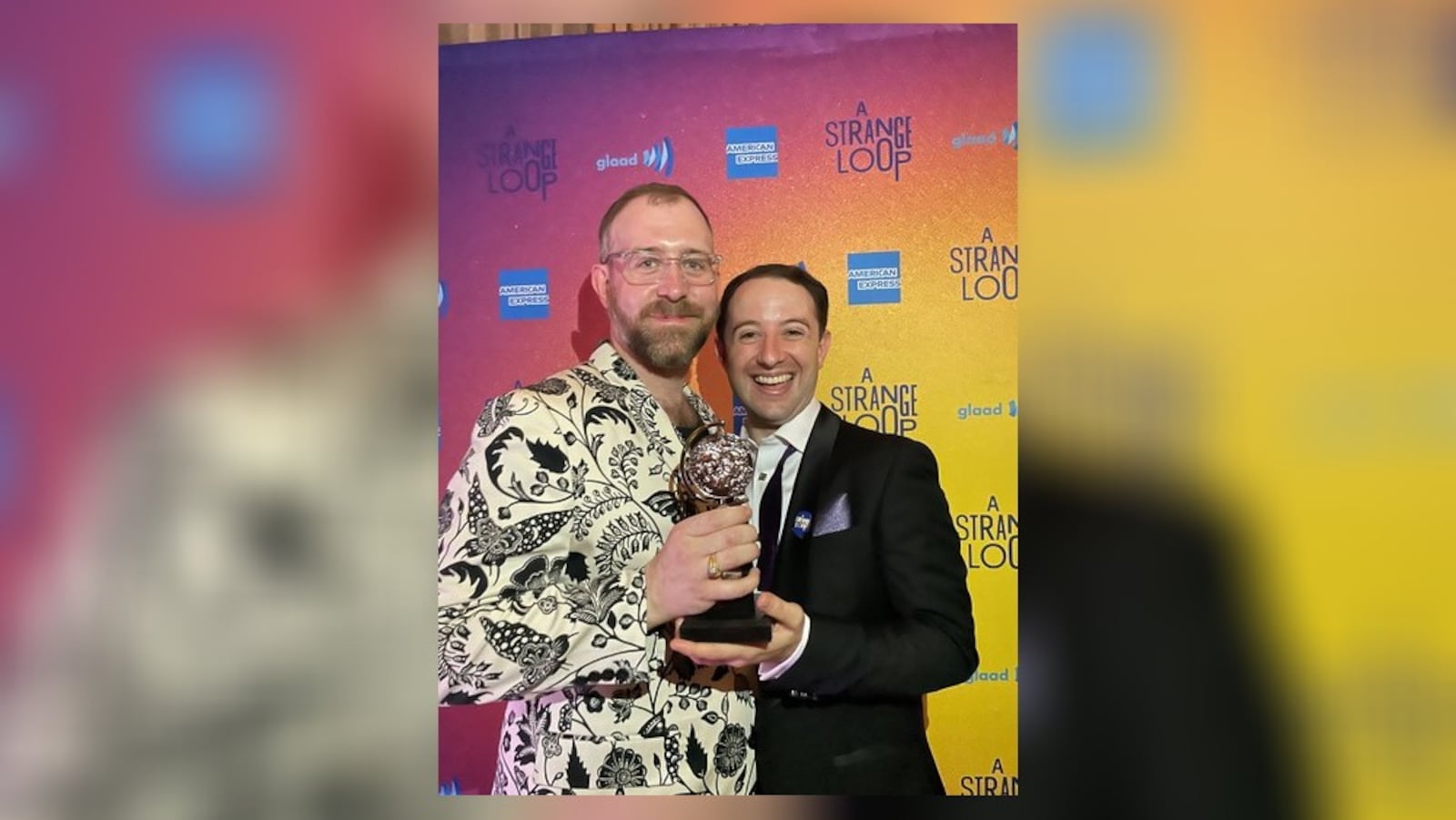 West Milton native Jimmy Wilson (left) and Wright State University graduate Joey Monda are Tony Award-winning producers of "A Strange Loop." CONTRIBUTED