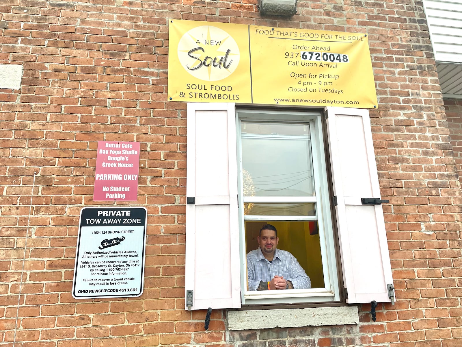 Christopher Hunter (pictured) is the owner of A New Soul, a pop-up operating out of the Butter Cafe carryout window at 1106 Brown St.

