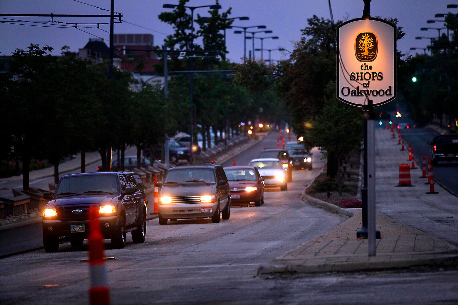 Far Hills Avenue in Oakwood. Everything east of Far Hills is in census tract 102. Staff photo by Jim Witmer