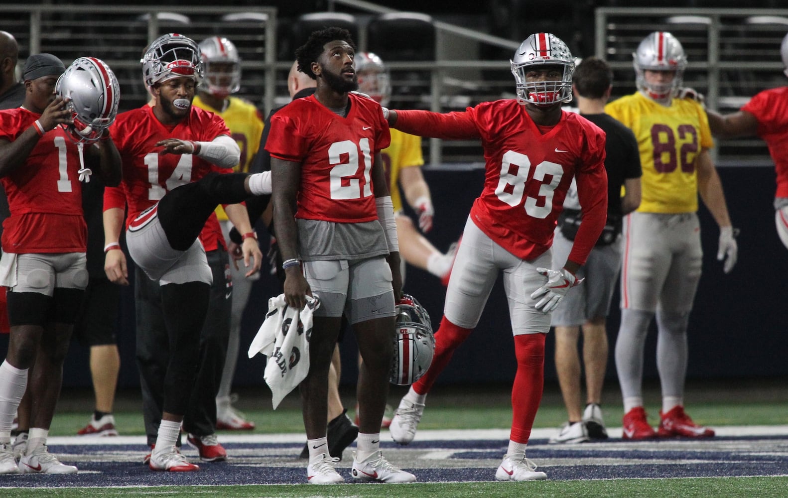 Photos: Ohio State practices at AT&T Stadium