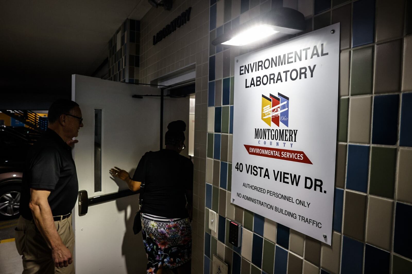 Montgomery County Environmental Services opened a new lab in the basement of the parking garage adjacent to the administration building. JIM NOELKER/STAFF