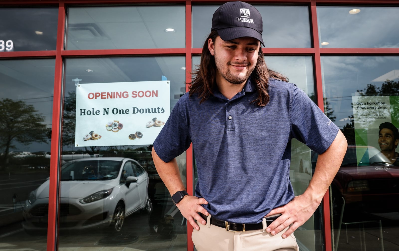 Luke Lawrence, 19, is shooting for Oct. 15 to open his new Hole N One doughnut shop on West Alex Bell Rd. Lawrence has been working in the doughnut business since he was 14 years old. After high school, Lawrence attended Sinclair College. JIM NOELKER/STAFF