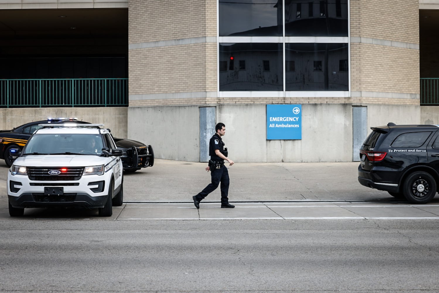 Miami Valley Hospital after Clayton officer shot