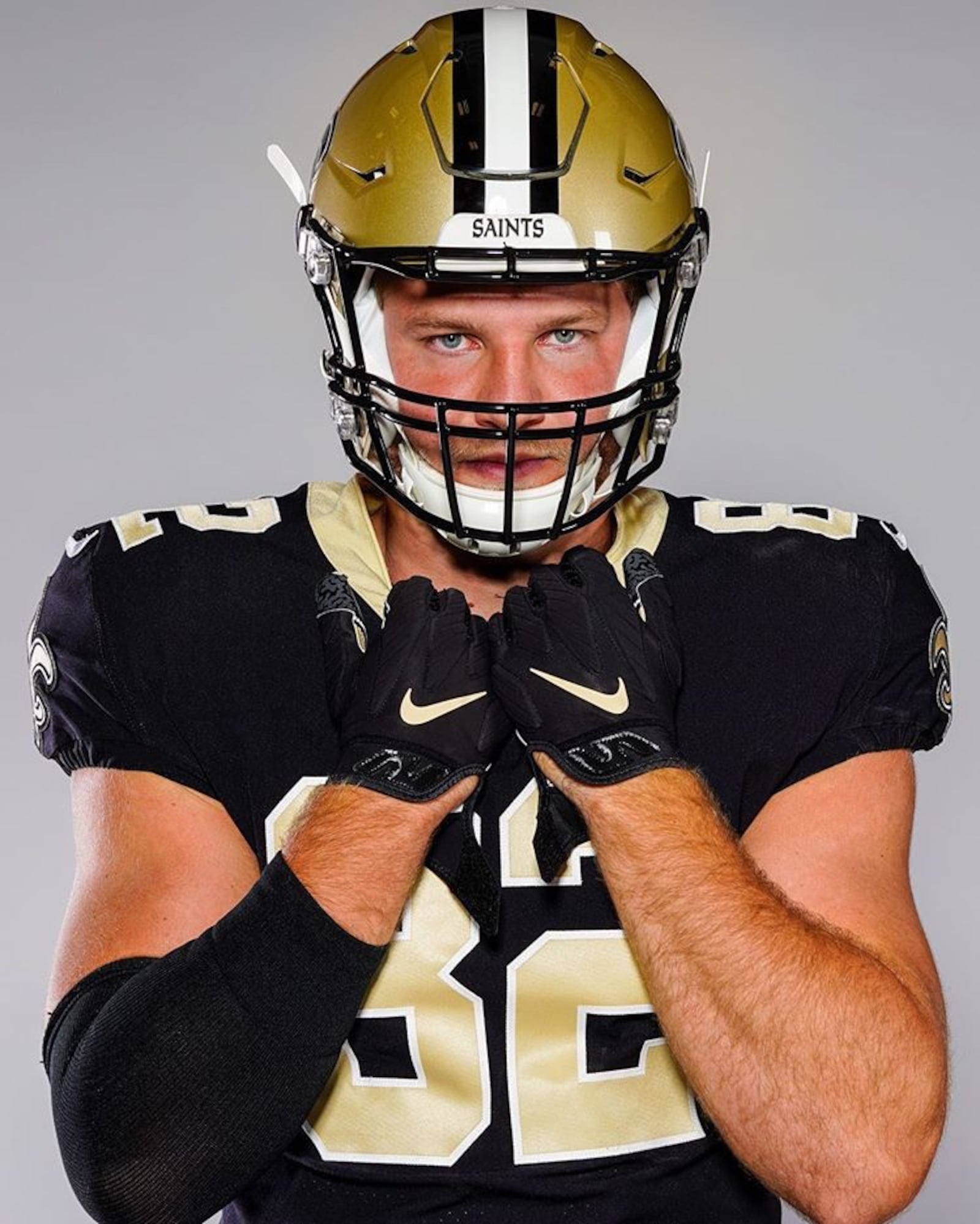 The New Orleans Saints drafted University of Dayton grad Adam Trautman in the third round of the 2020 NFL Draft. Michael Hebert/NEW ORLEANS SAINTS PHOTO