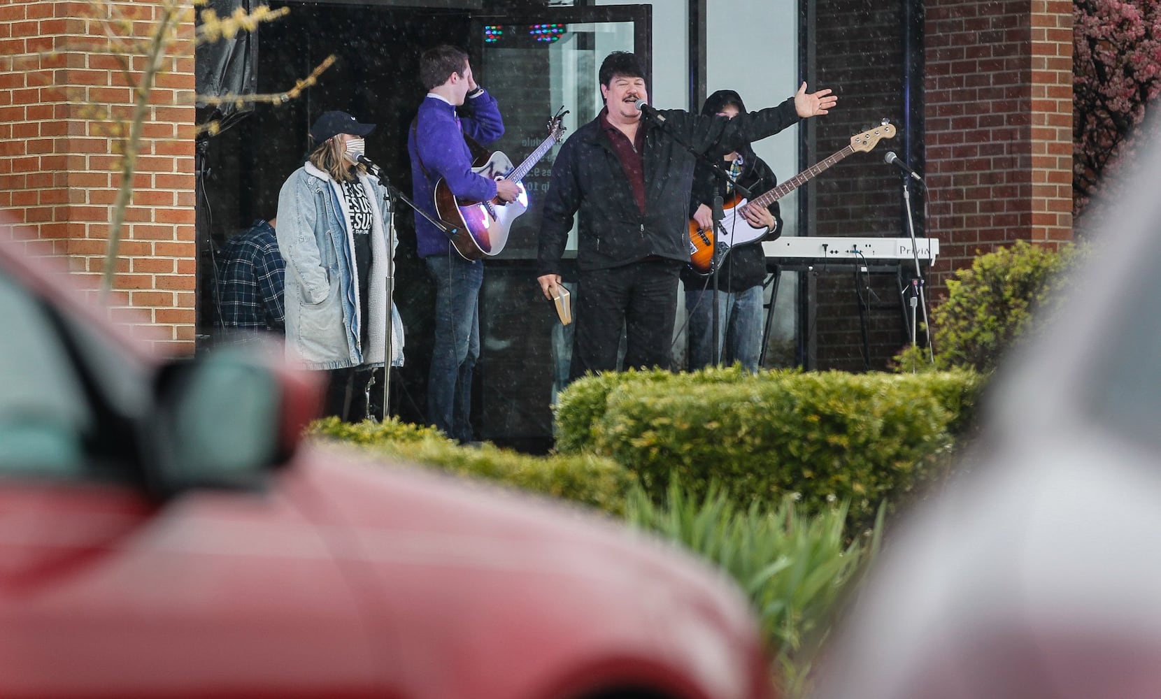 PHOTOS: First Grace Church in Butler Twp. holds church service