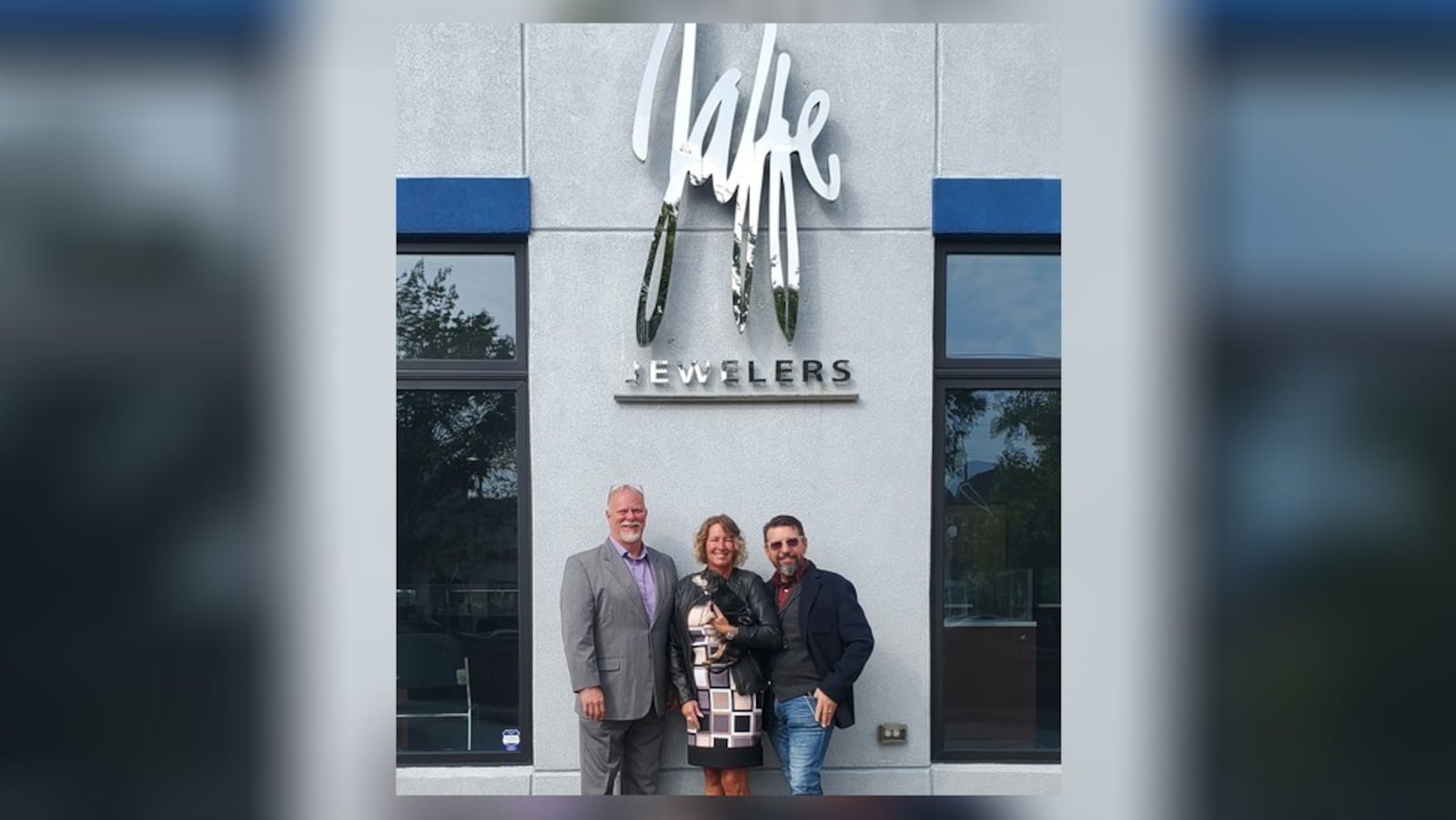 Jaffe Jewelers in Oakwood has been sold but the name of the business will remain. The new owners, from left to right, are Stephan Miles, Tisha Grant and her husband Jim. CONTRIBUTED