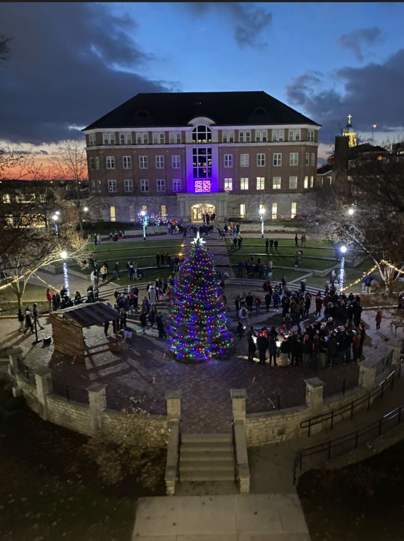 Students at the University of Dayton are hoping there’s a Make a Difference reader who can contribute a tree to their upcoming Christmas project. CONTRIBUTED