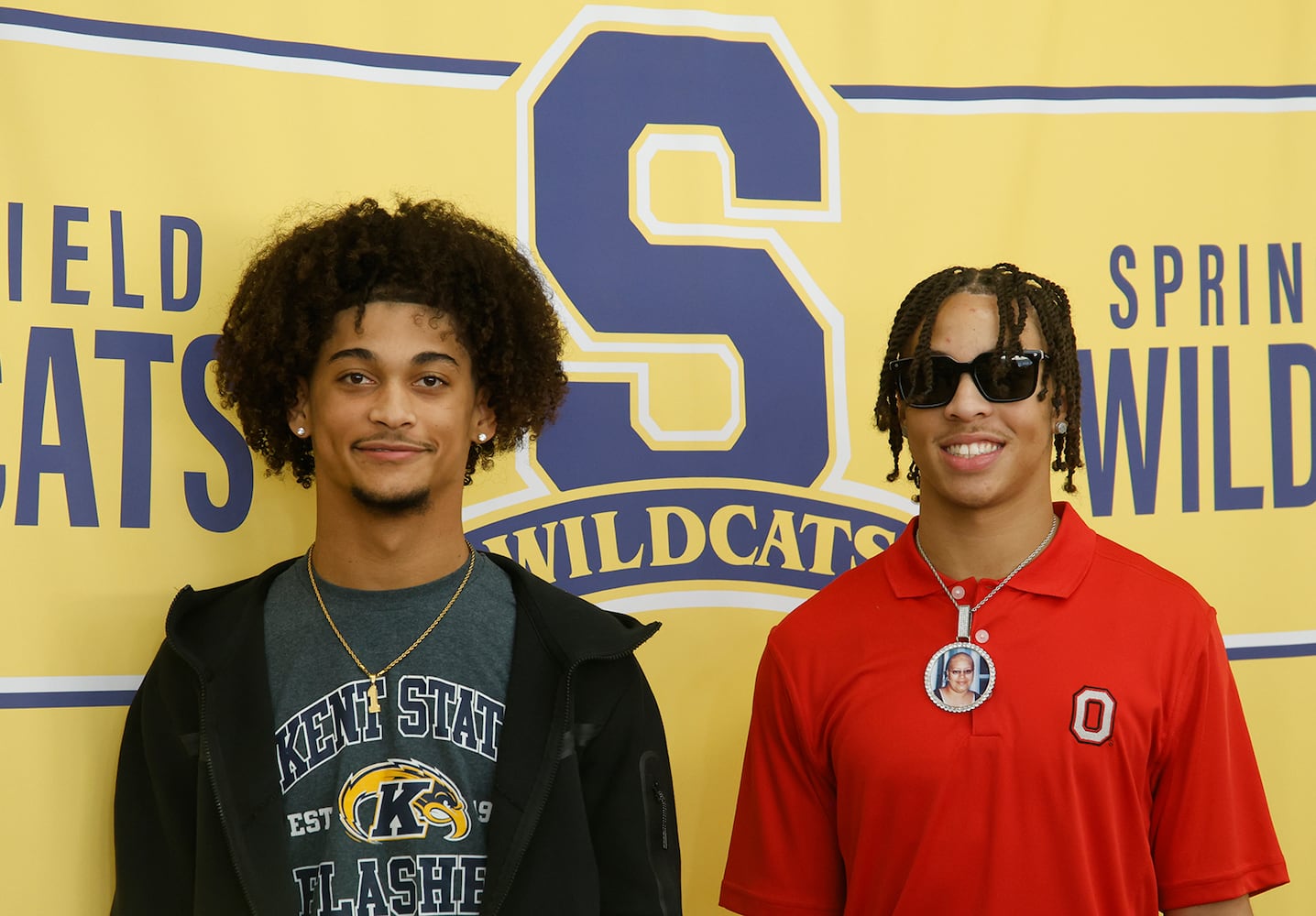 Springfield's Da'Shawn Martin (Kent State) and Aaron Scott Jr. (Ohio State) 