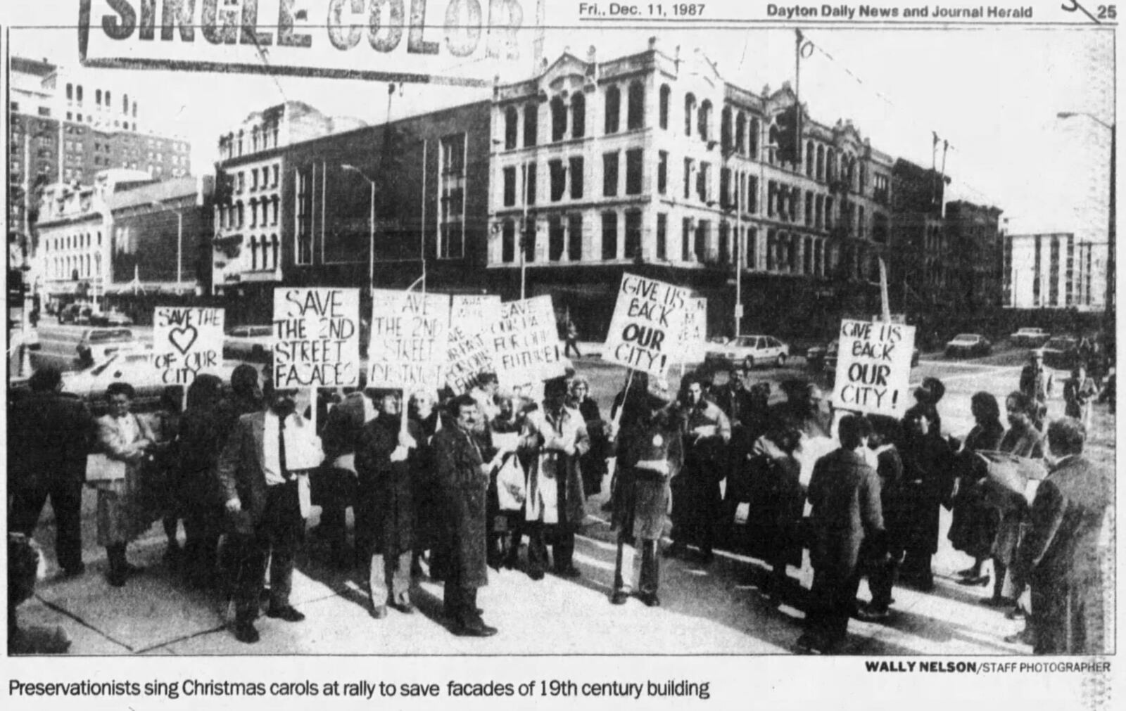 Dec. 11, 1987: Preservationists try to beat the clock. DAYTON DAILY NEWS ARCHIVES