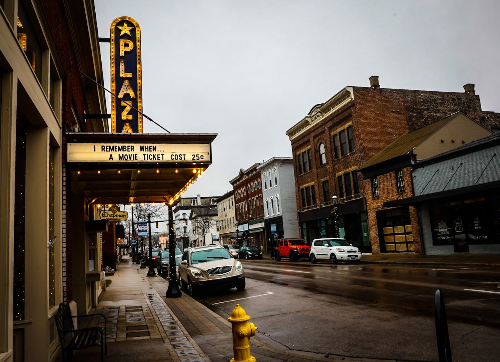 The Plaza Theatre in downtown Miamisburg had its most successful year in 2022 and is introducing even more promotional events this year. JIM NOELKER/STAFF