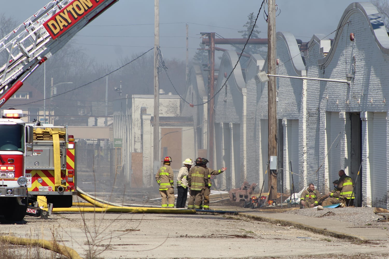 Fire at Wright brothers airplane factory site