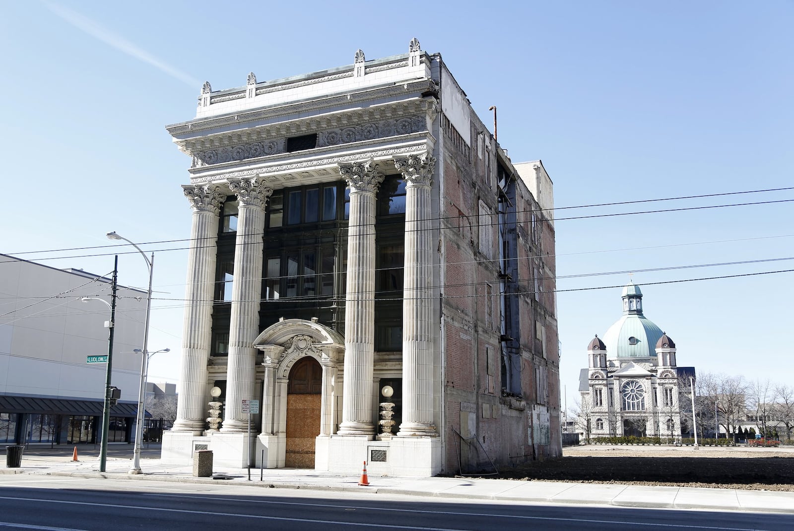 The Dayton Daily News building, placed on the National Register of Historic Places in 1978, is now for sale. LISA POWELL / STAFF