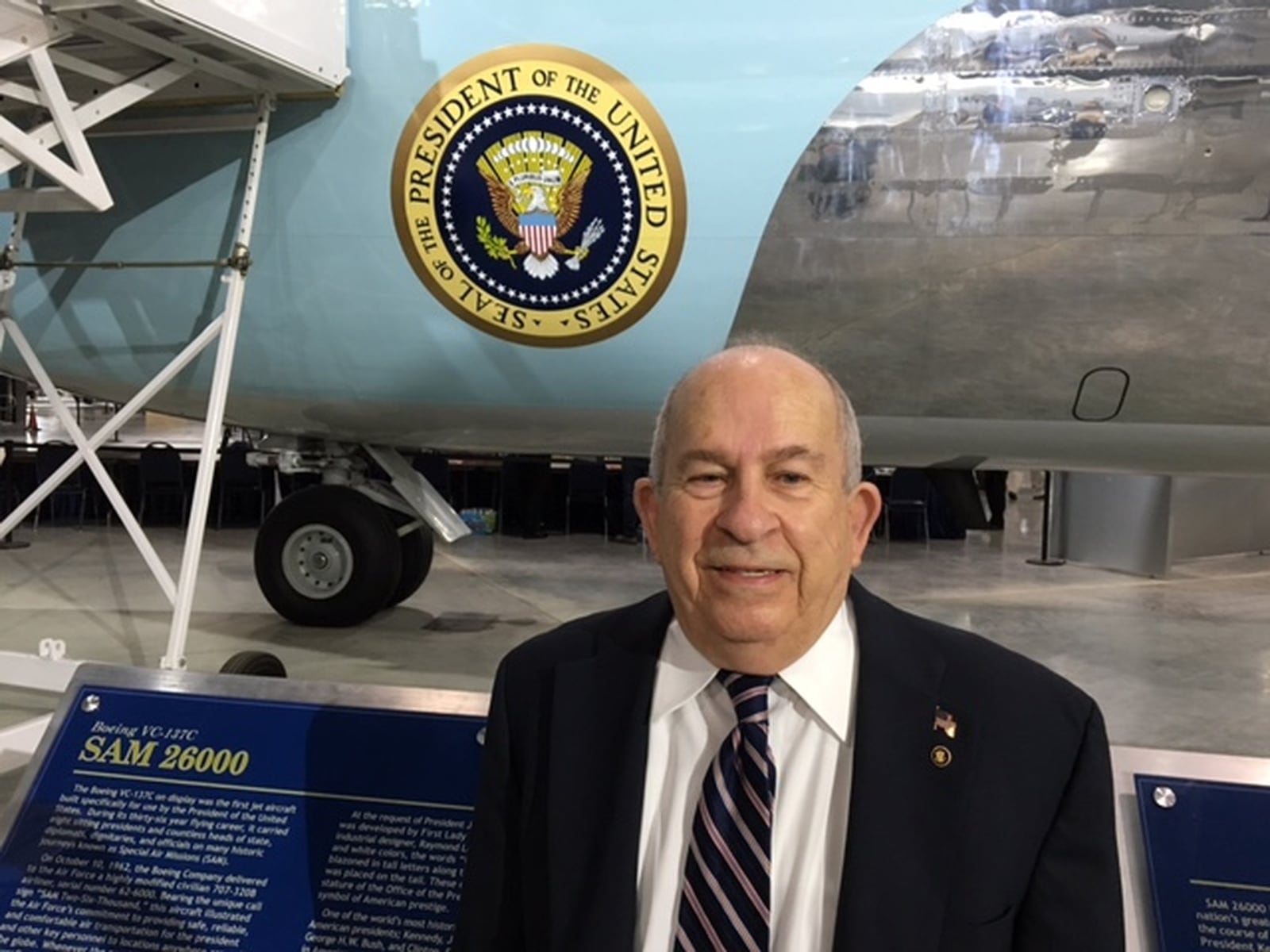 Charles Palmer, former chief flight attendant, served four presidents on Air Force One. BARRIE BARBER/STAFF