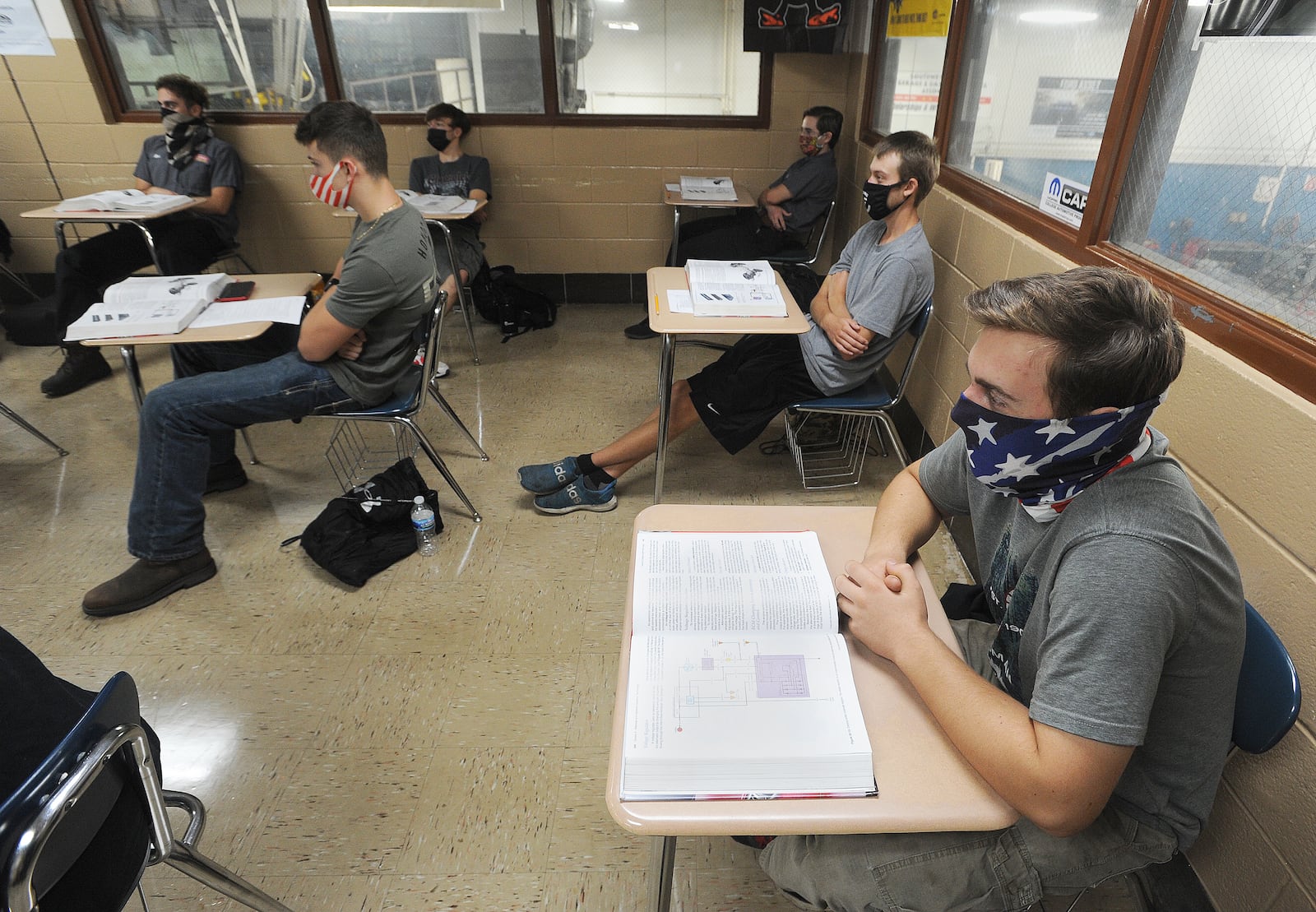 Students are back in class at the Fairmont Career Tech Center in Kettering. MARSHALL GORBY\STAFF