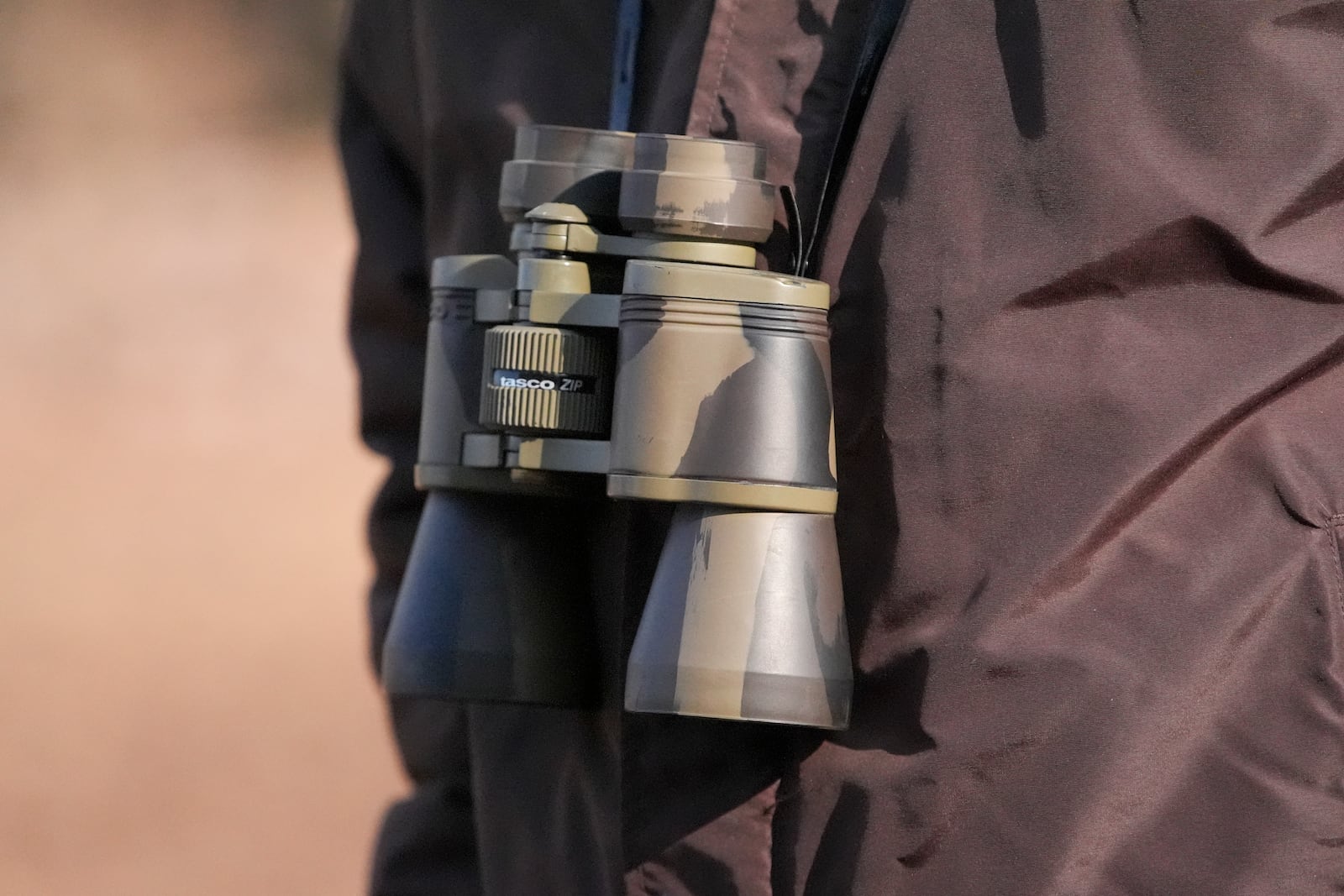 Binoculars are seen at the Wheeler National Wildlife Refuge, Monday, Jan. 13, 2025, in Decatur, Ala. (AP Photo/George Walker IV)