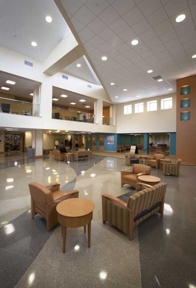 Atrium inside Grandview Hospital