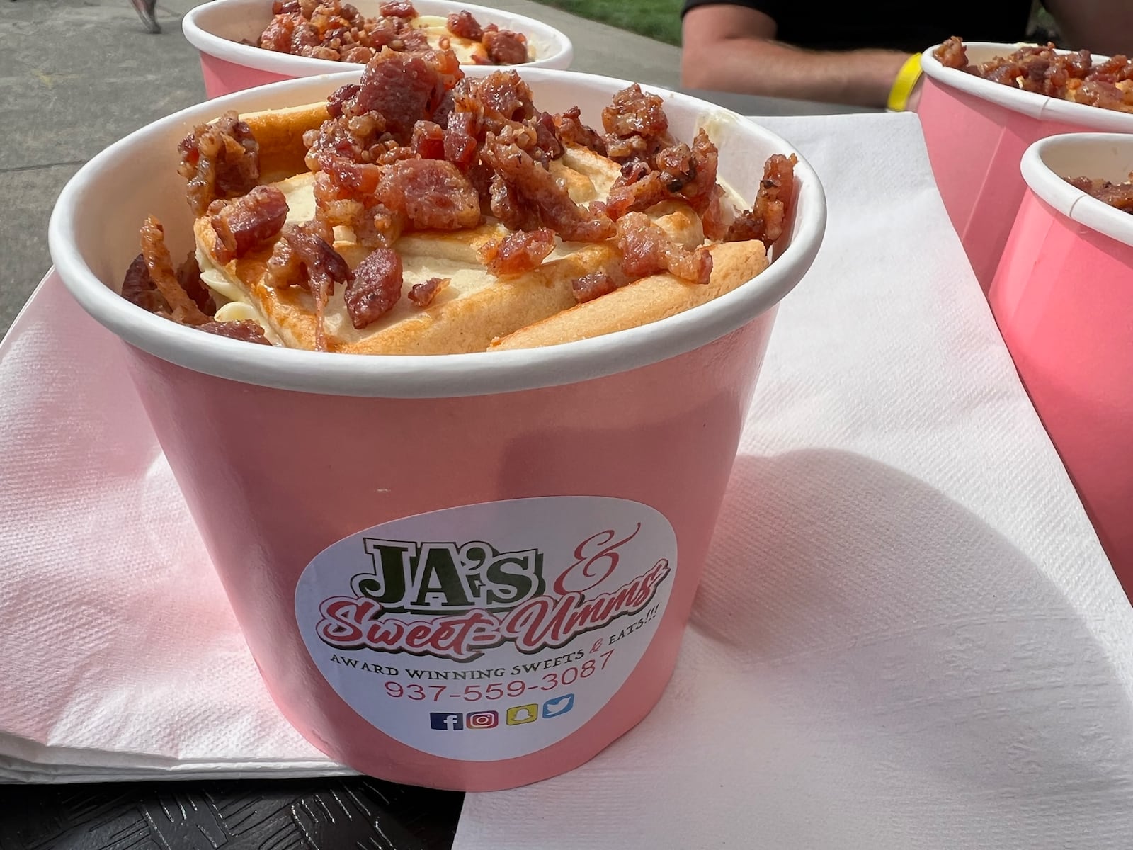 Bacon Fest 2022 Best Dessert went to JA's & Sweet-umms for their "Best Damn Bacon Banana Pudding" ALEXIS LARSEN/CONTRIBUTED