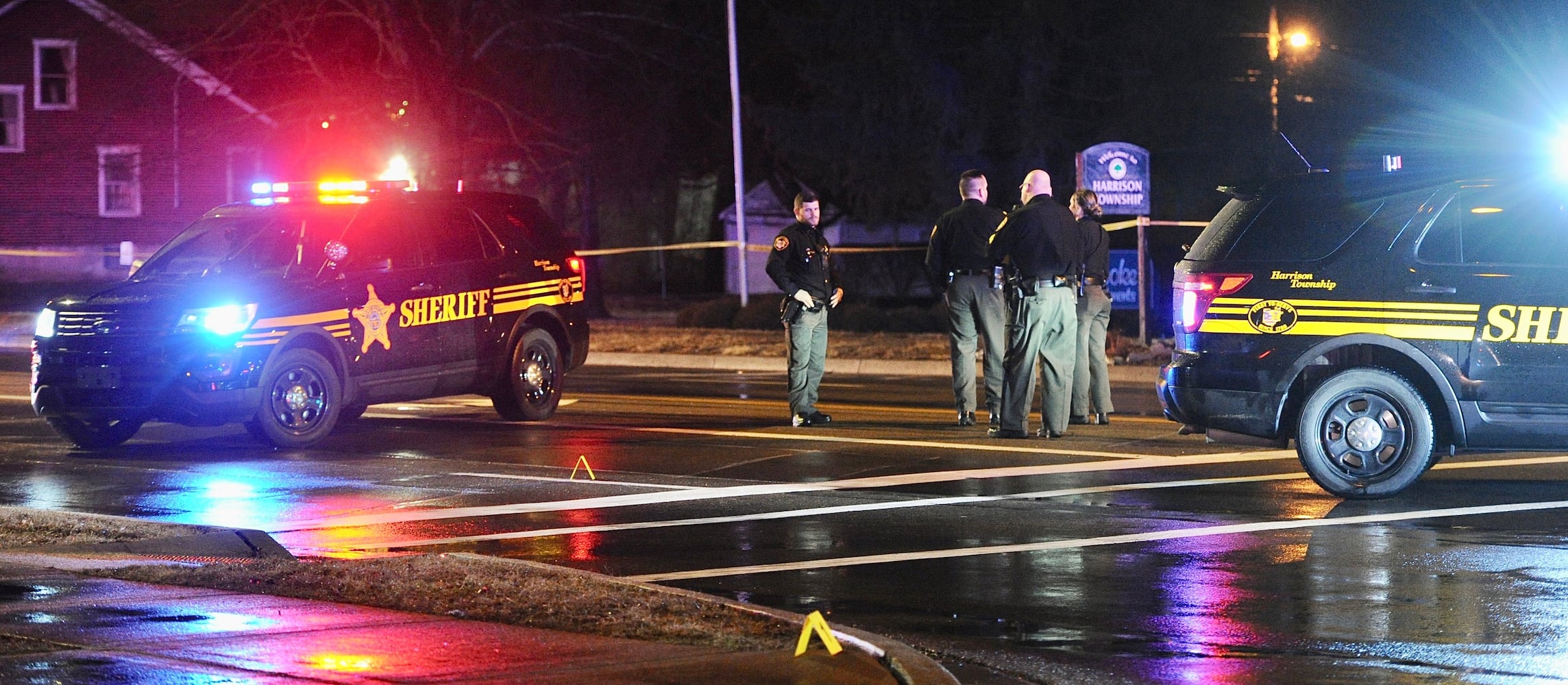 Scene at Stop Eight Road and North Dixie.