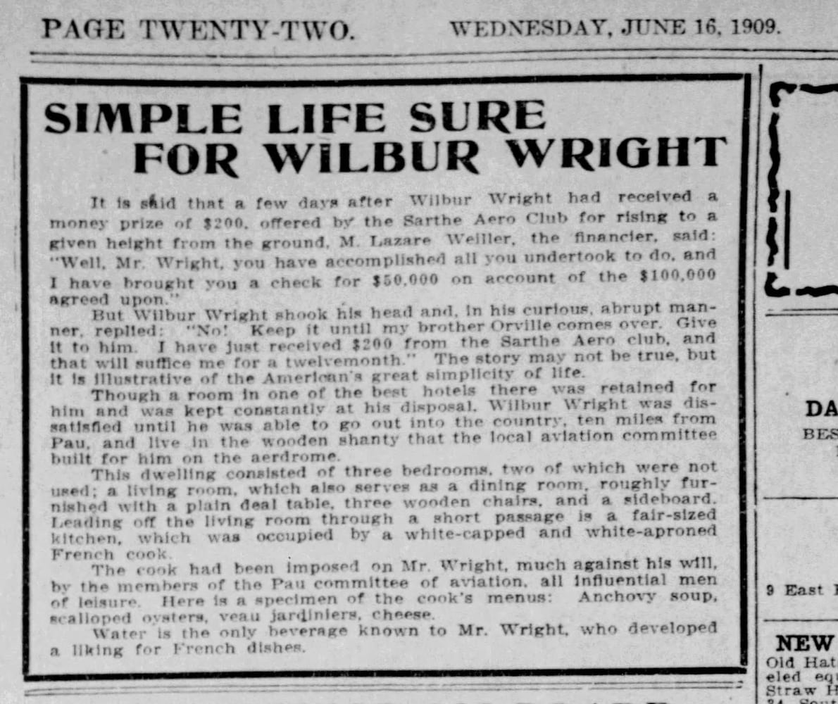 Wright Brothers in Dayton 1909 pages