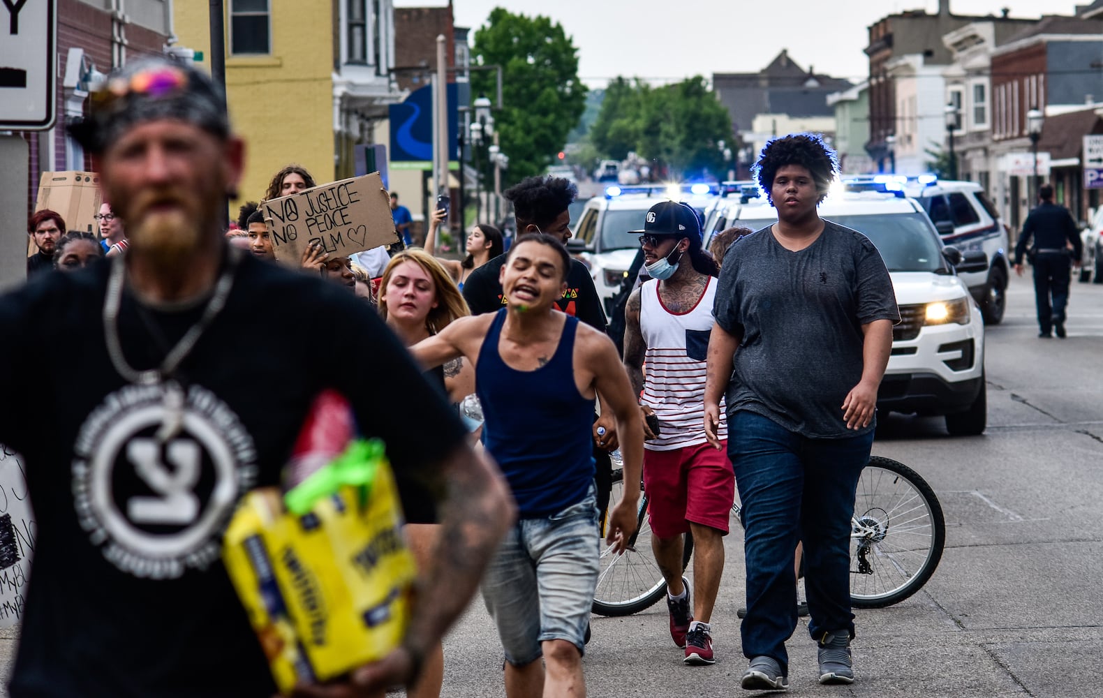 Crowd gathers for peaceful protest and march in Middletown