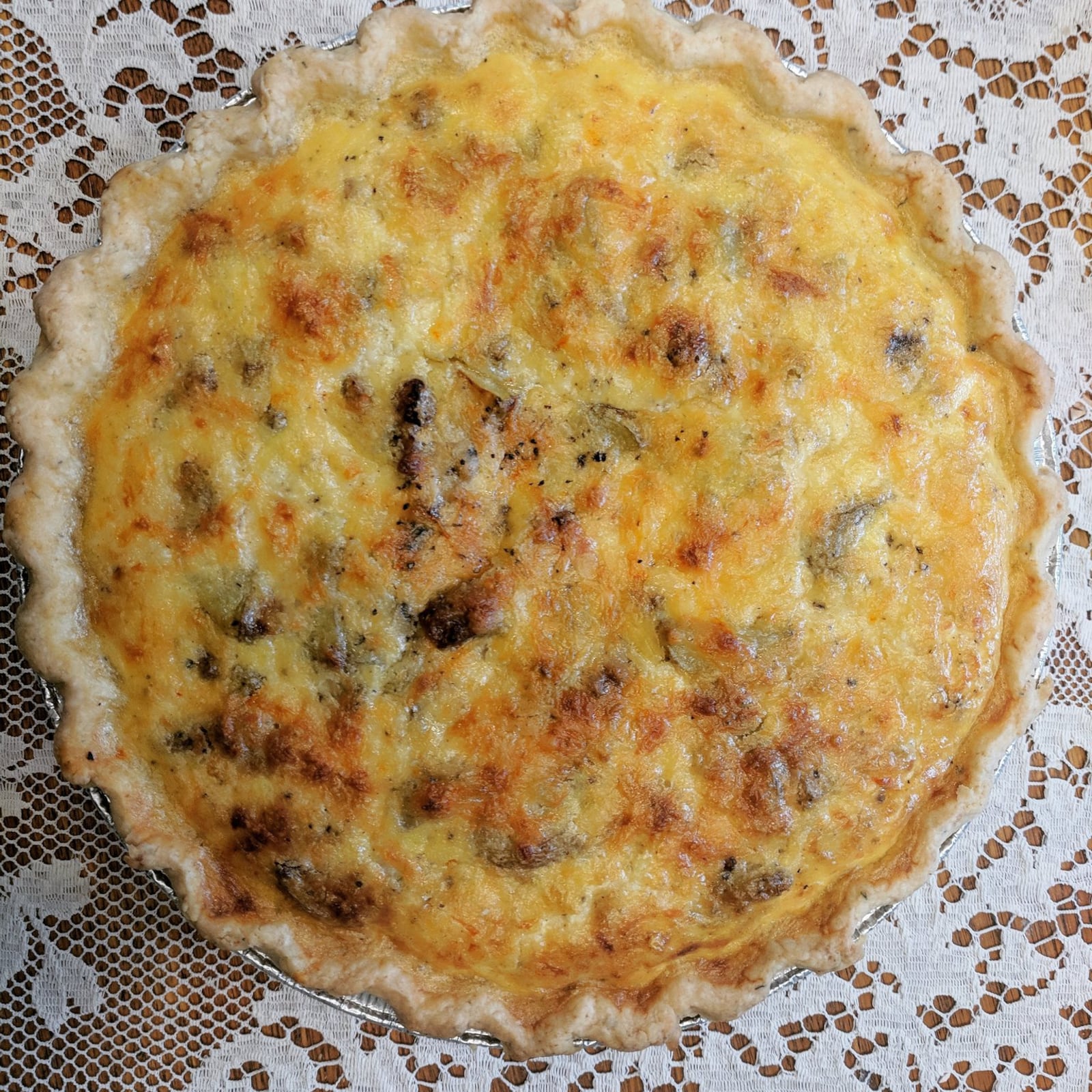 Meat and potato quiche from Partial to Pie. CONTRIBUTED