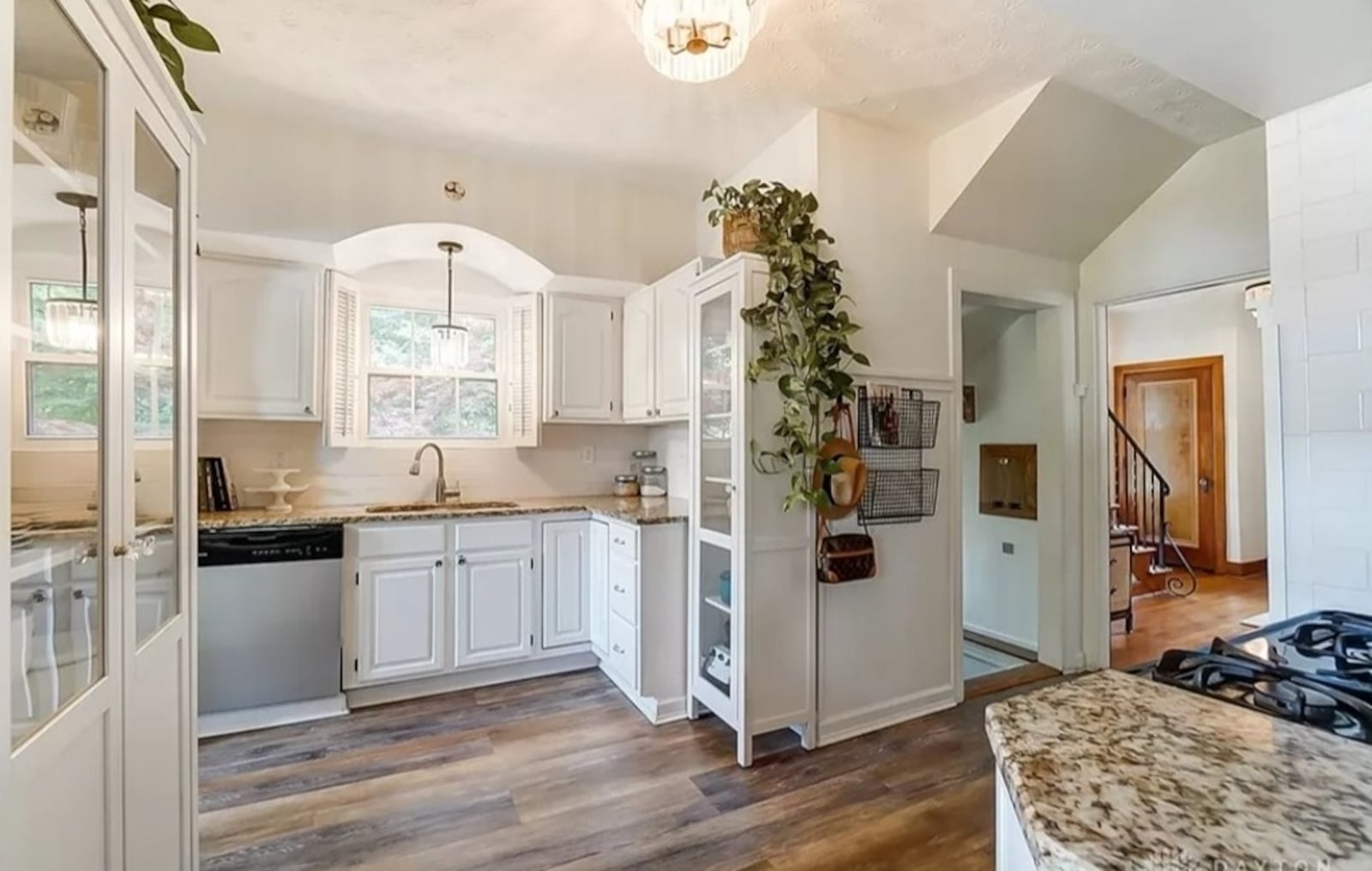 The kitchen features hardwood floors in this home for sale on Far Hills Avenue in Oakwood. CONTRIBUTED