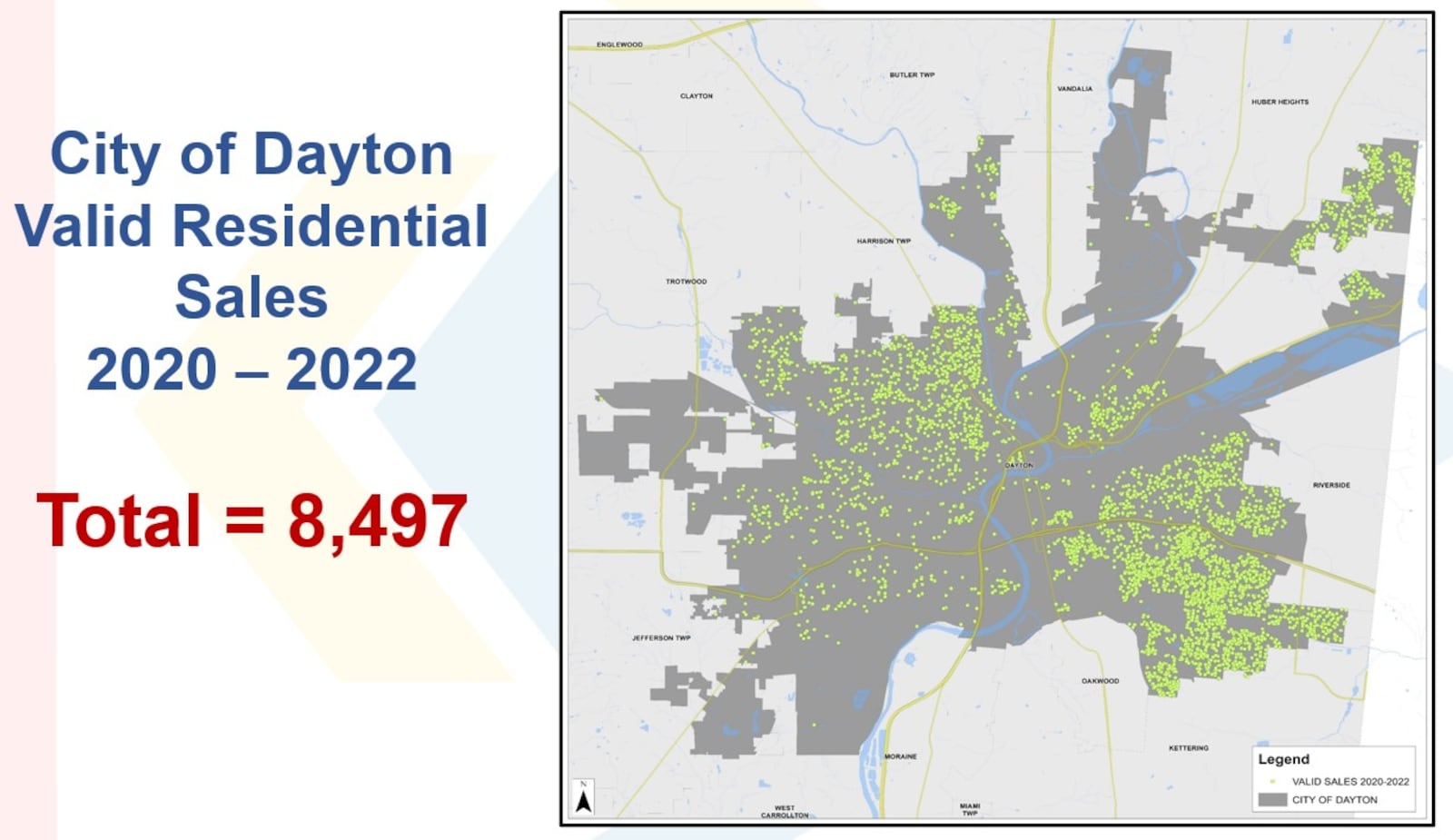 Dayton had 8,497 valid residential sales from 2020 to 2022. That's nearly as many as the prior seven years combined. CONTRIBUTED