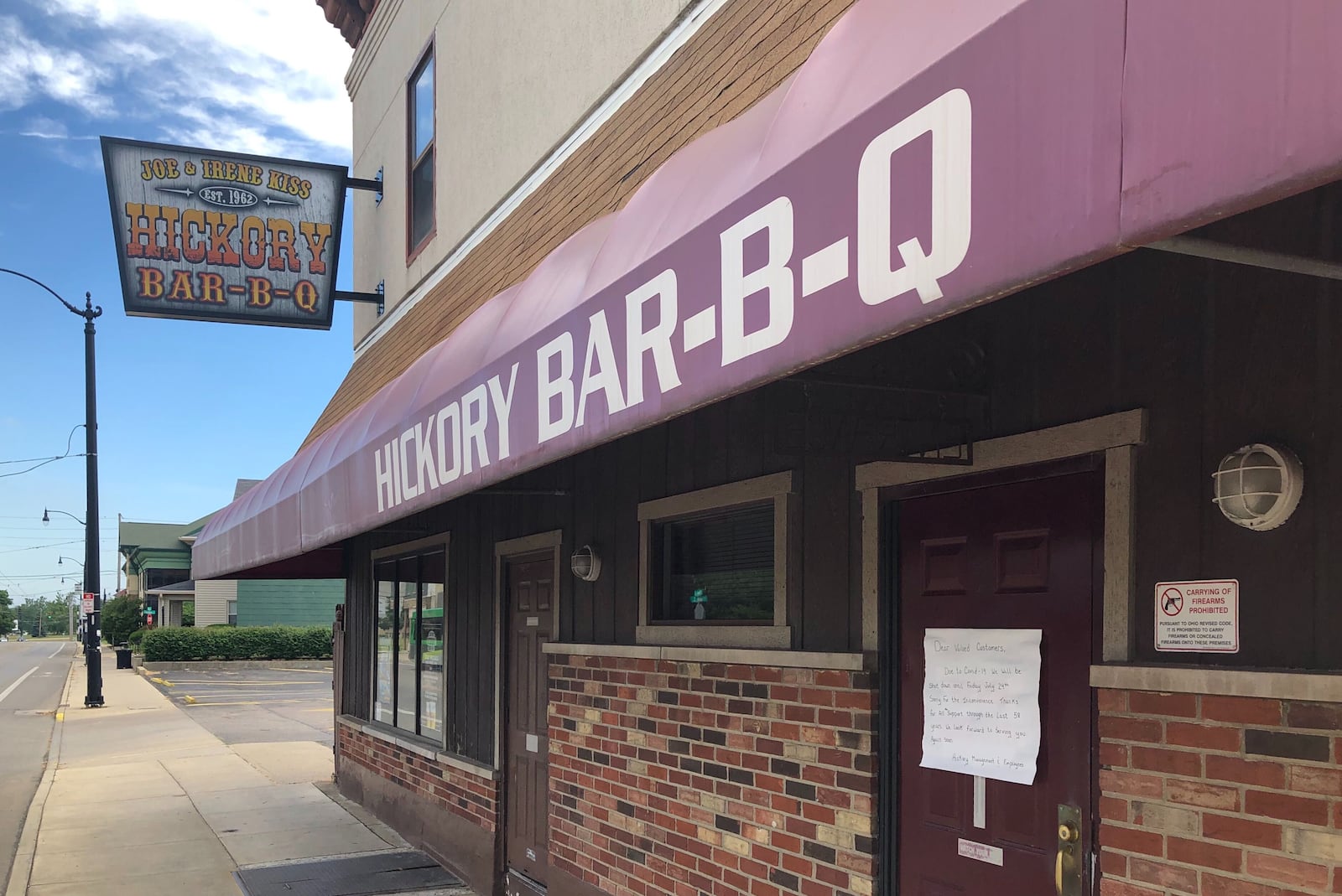 Hickory Bar-B-Q, an iconic Brown Street restaurant.