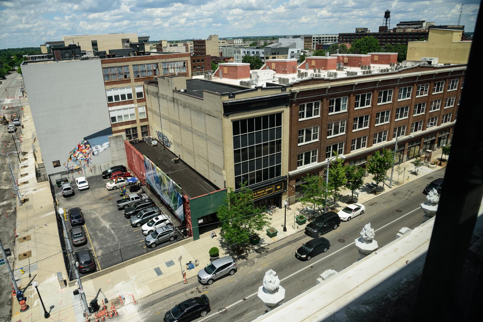 On Friday, June 26, 2020, residents started moving in to The Elks Lofts, located at 100 E. 3rd St. in downtown Dayton's Fire Blocks District. Loft apartments are now available on floors 2 through 5 of the The Elks Building, built in 1916 and designed by architect Albert Pretzinger for businessman Adam Schantz, Jr. and the Elks fraternal organization. Occupancy is already at 50 percent. Construction continues on the penthouse (completion date TBA), originally built by Dave Hall for his private residence in 1961 prior to becoming a commissioner and later mayor of the City of Dayton. Leasing information can be found by visiting fireblocksdistrict.com. TOM GILLIAM / CONTRIBUTING PHOTOGRAPHER