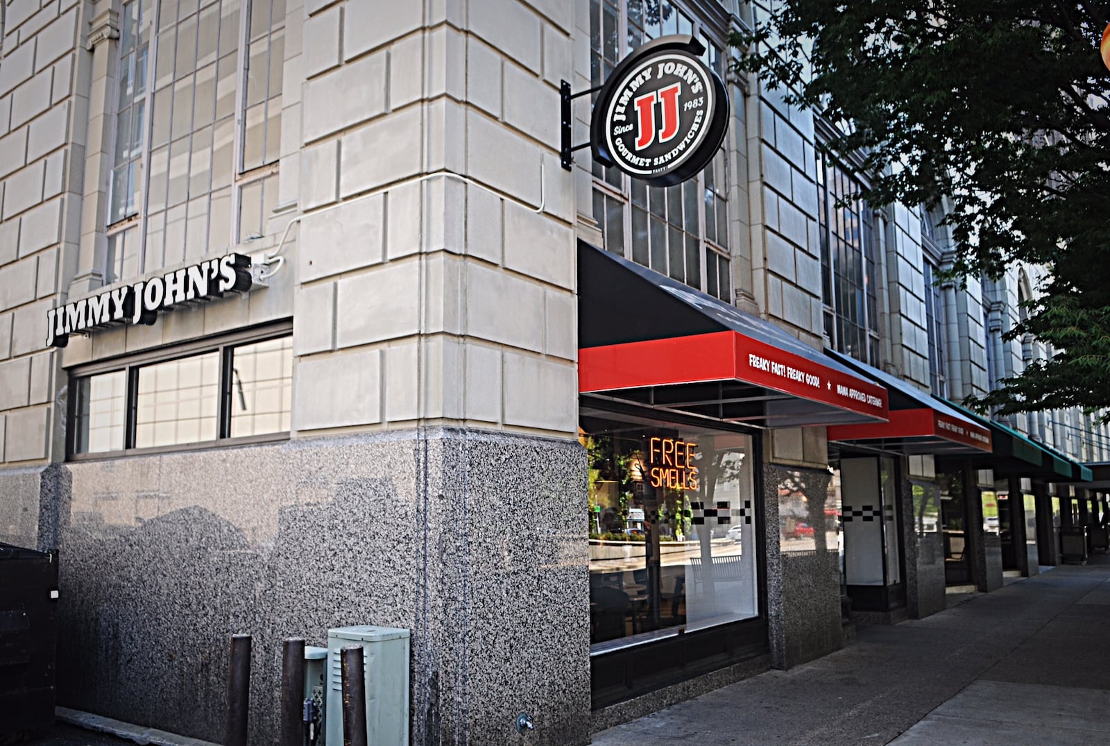 The new Jimmy John’s restaurant in downtown Dayton opened on May 14, 2019. MARSHALL GORBY/STAFF