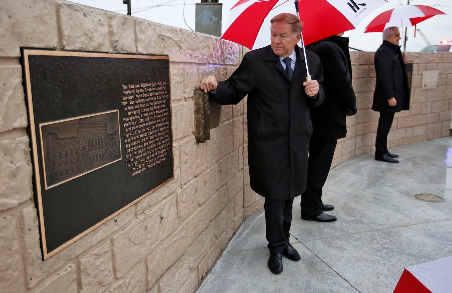 Holbrooke Plaza Dedicated Dayton Peace Accords