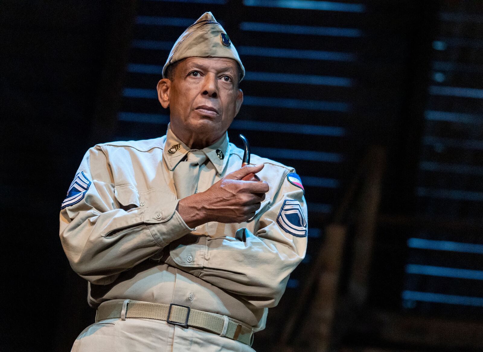 Eugene Lee was a member of the original 1981 off-Broadway cast of "A Soldier's Play." Over 40 years later he returns to the work portraying Sergeant Vernon C. Waters in the national tour. PHOTO BY JOAN MARCUS