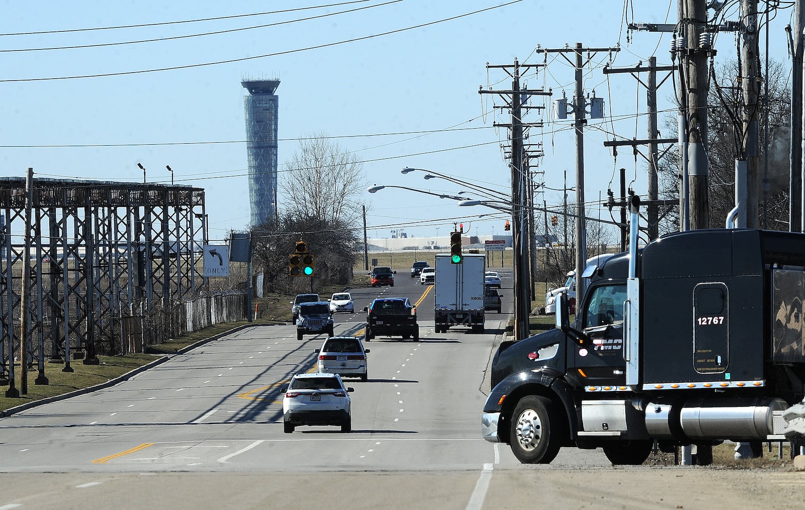 There are several local road projects that have received some funding but still need to secure construction funds, according to the Miami Valley Regional Planning Commission. One is the Northwoods Boulevard, North Dixie Drive, Lightner Road area near the Dayton International Airport, which sees heavy truck traffic servicing large logistics & distribution facilities. MARSHALL GORBY\STAFF