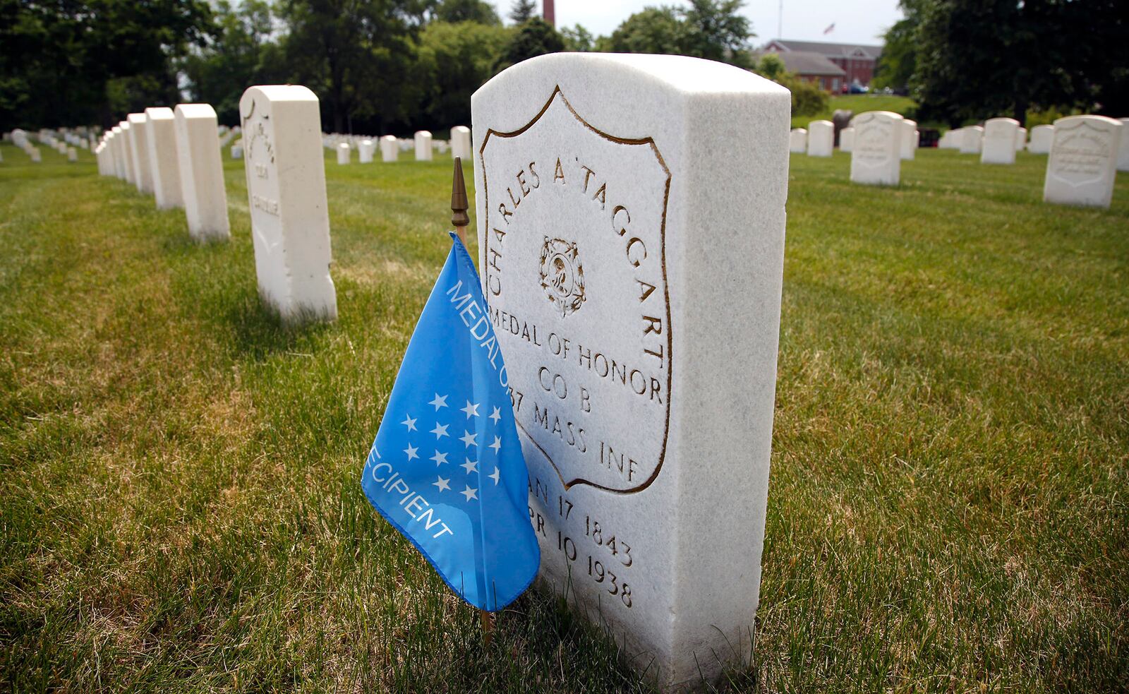 Pvt. Charles Taggart is one of five Medal of Honor recipients interred at the Dayton National Cemetery. Taggart fought in the Civil War.  TY GREENLEES / STAFF