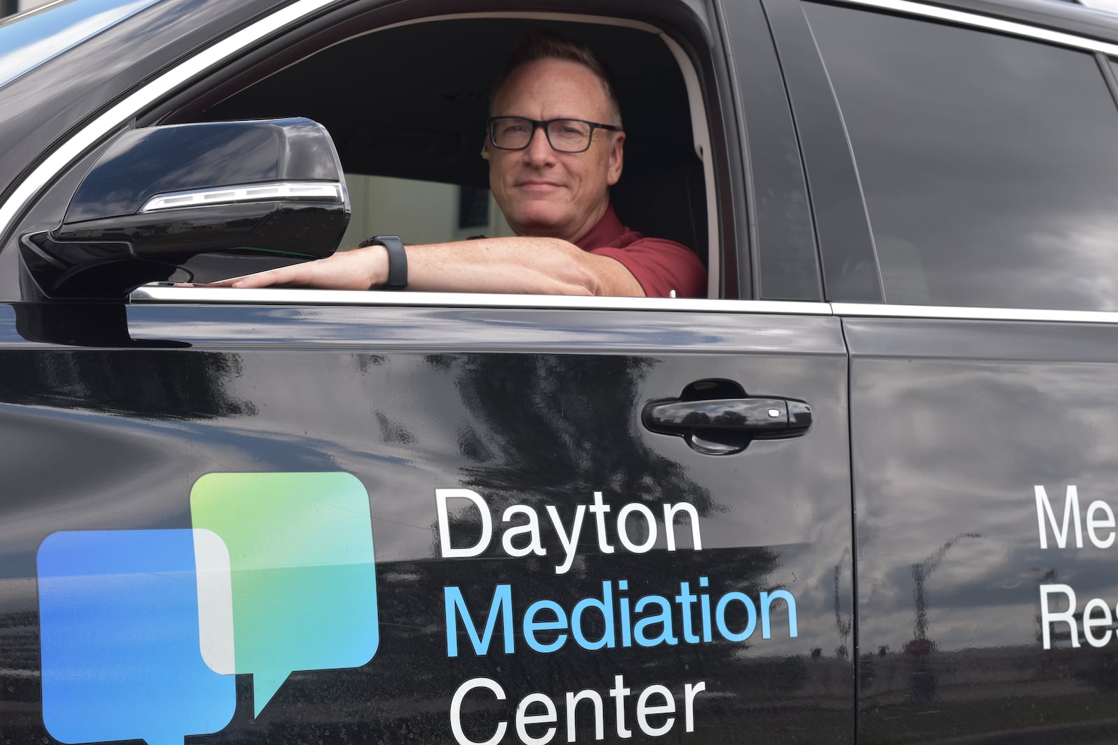 Dayton Mediation Response Unit responds to nonviolent and non-emergency calls for service like neighbor disputes, animal issues, unruly juveniles and other disagreements. Joshua Bedink is a mediation response specialist. CORNELIUS FROLIK / STAFF