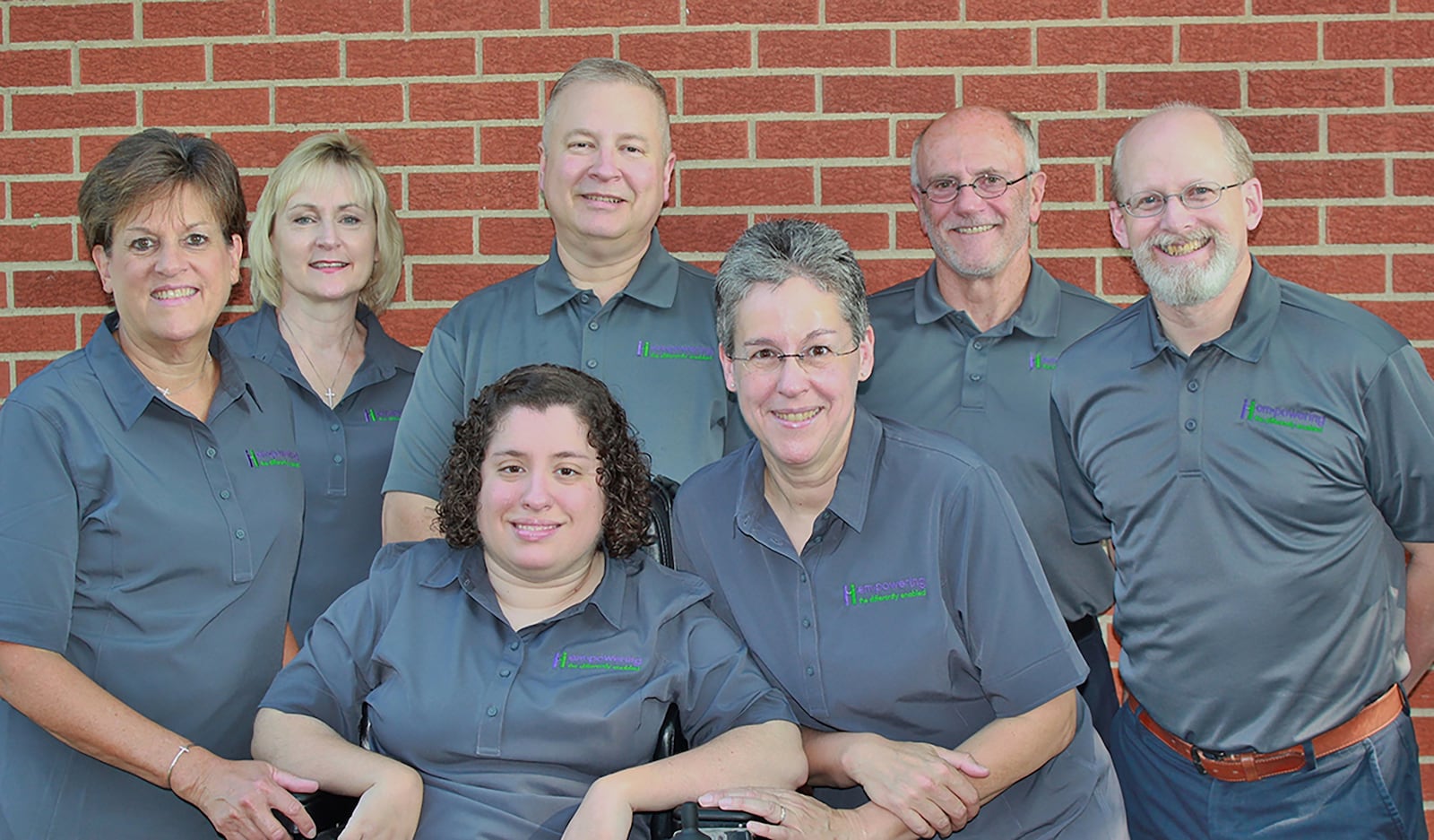 The board of directors for EDE:
L-R Rear - Patty Rogers, Marla Halley, Tom Shanahan, Ron Travis, Dave Wickham
Front – Emily Shanahan, founder and Barb Shanahan, president
