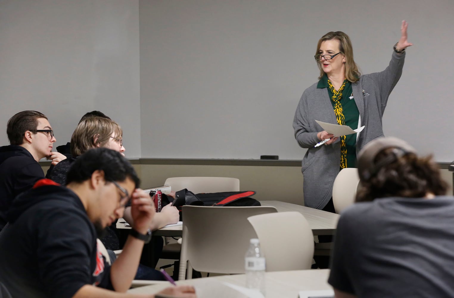 PHOTOS: WSU Faculty strike, President teaches, Students sit-in