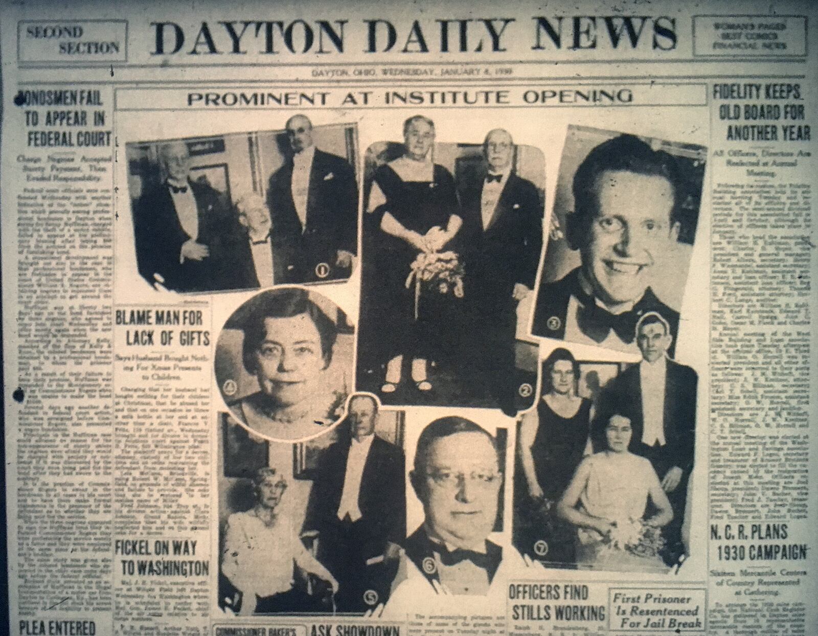 Hundreds of guests âbrilliantly gowned women and smartly attired escorts,â turned out to honor Mrs. Carnell at the formal dedication of the Dayton Art Institute. DAYTON DAILY NEWS ARCHIVE