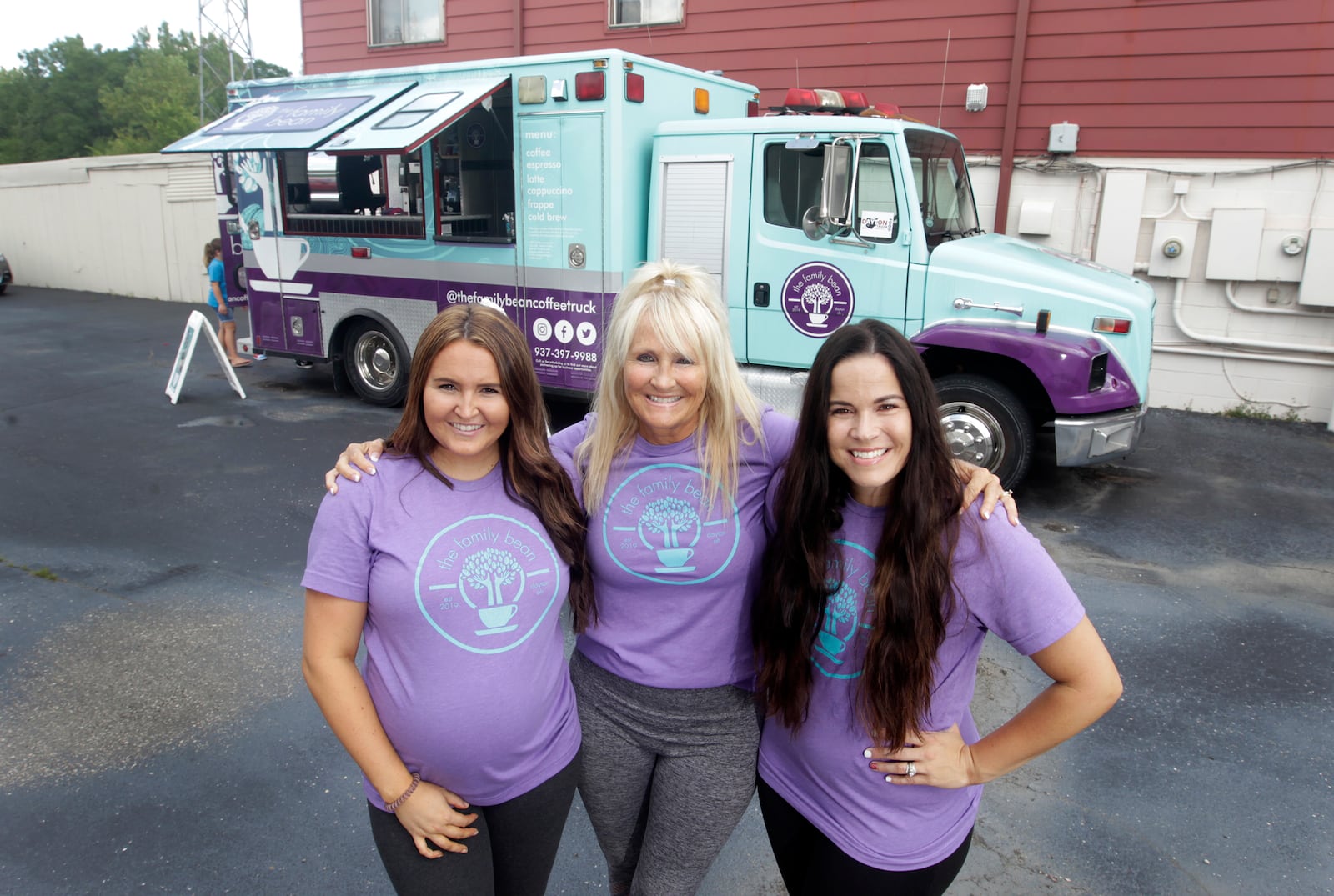 The Family Bean Coffee Truck was founded by Rhonda Hart and her daughters Courtney Smiddy (left) and Tara Heid (right). The gourmet coffee truck is known for specialty coffees, cold brews, smoothies, frappes and more. LISA POWELL / STAFF