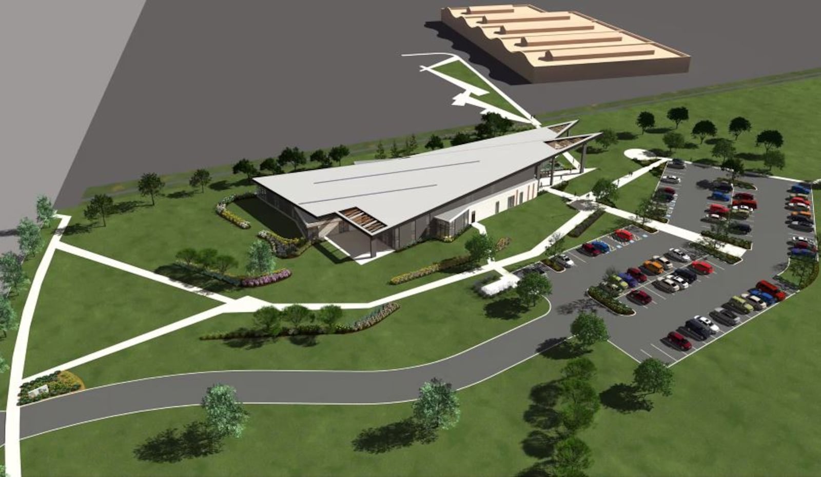 Rendering of west branch library / CONTRIBUTED