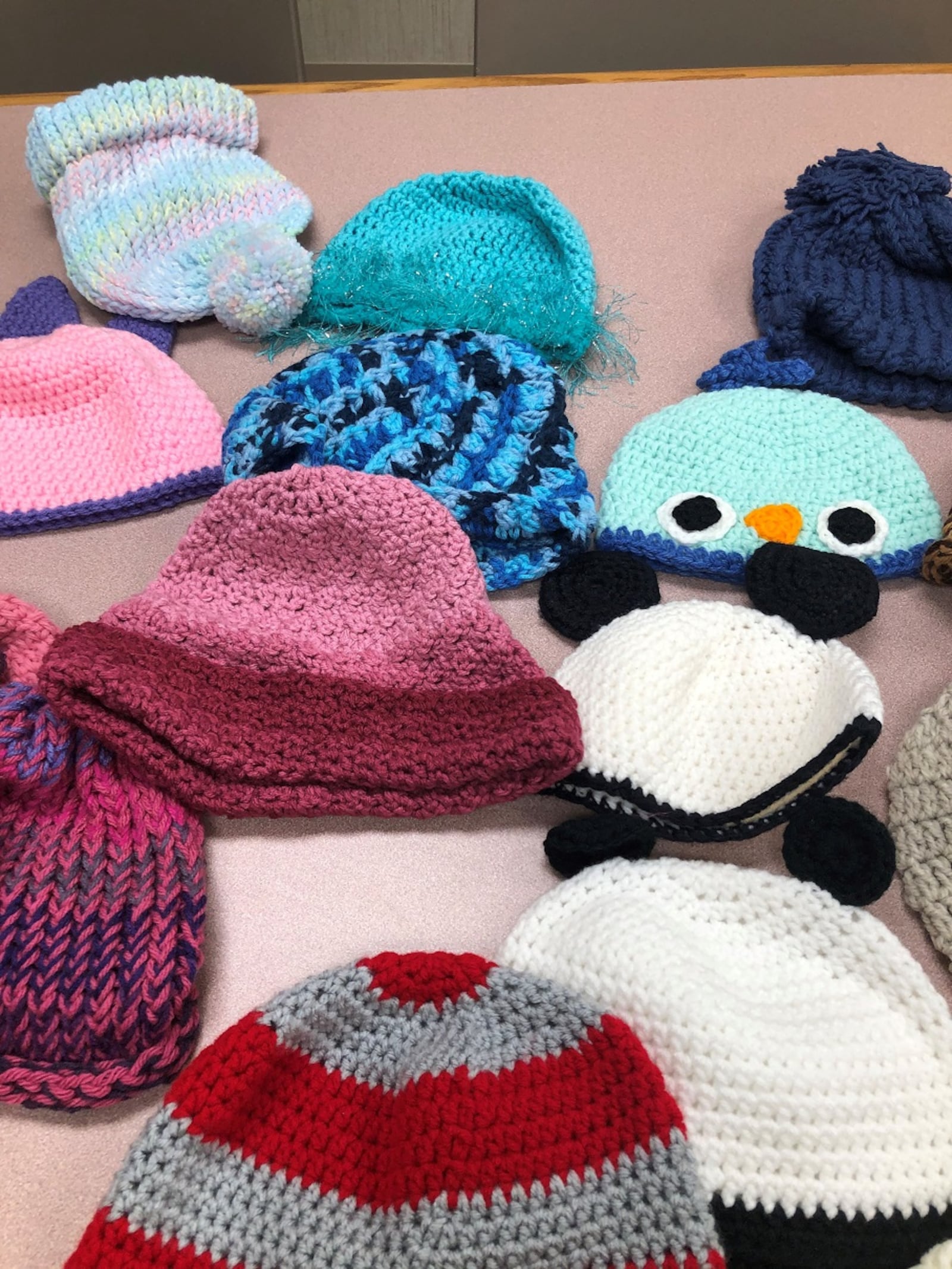 Stitches of Love provides handmade hats to local organizations. CONTRIBUTED